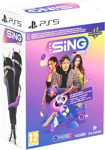 Spielesoftware »Let's Sing 2024 German Version + 2 Mics«, PlayStation 5