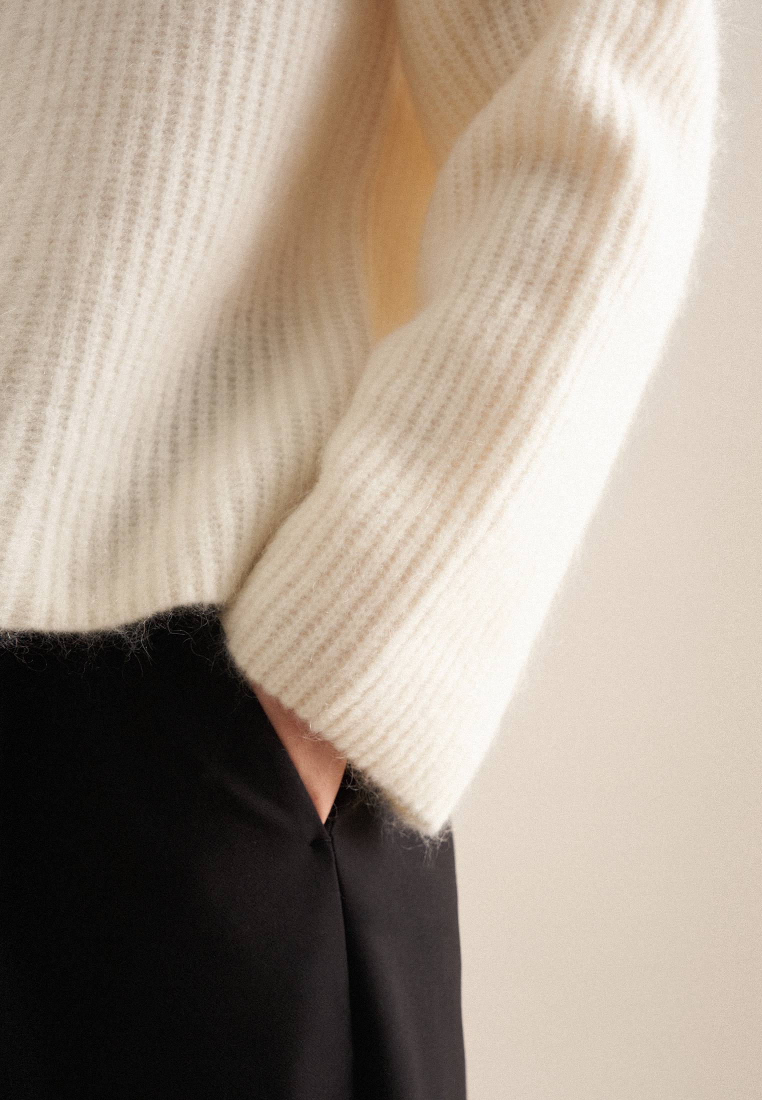 seidensticker Strickpullover »Schwarze Rose« Langarm Rundhals Uni