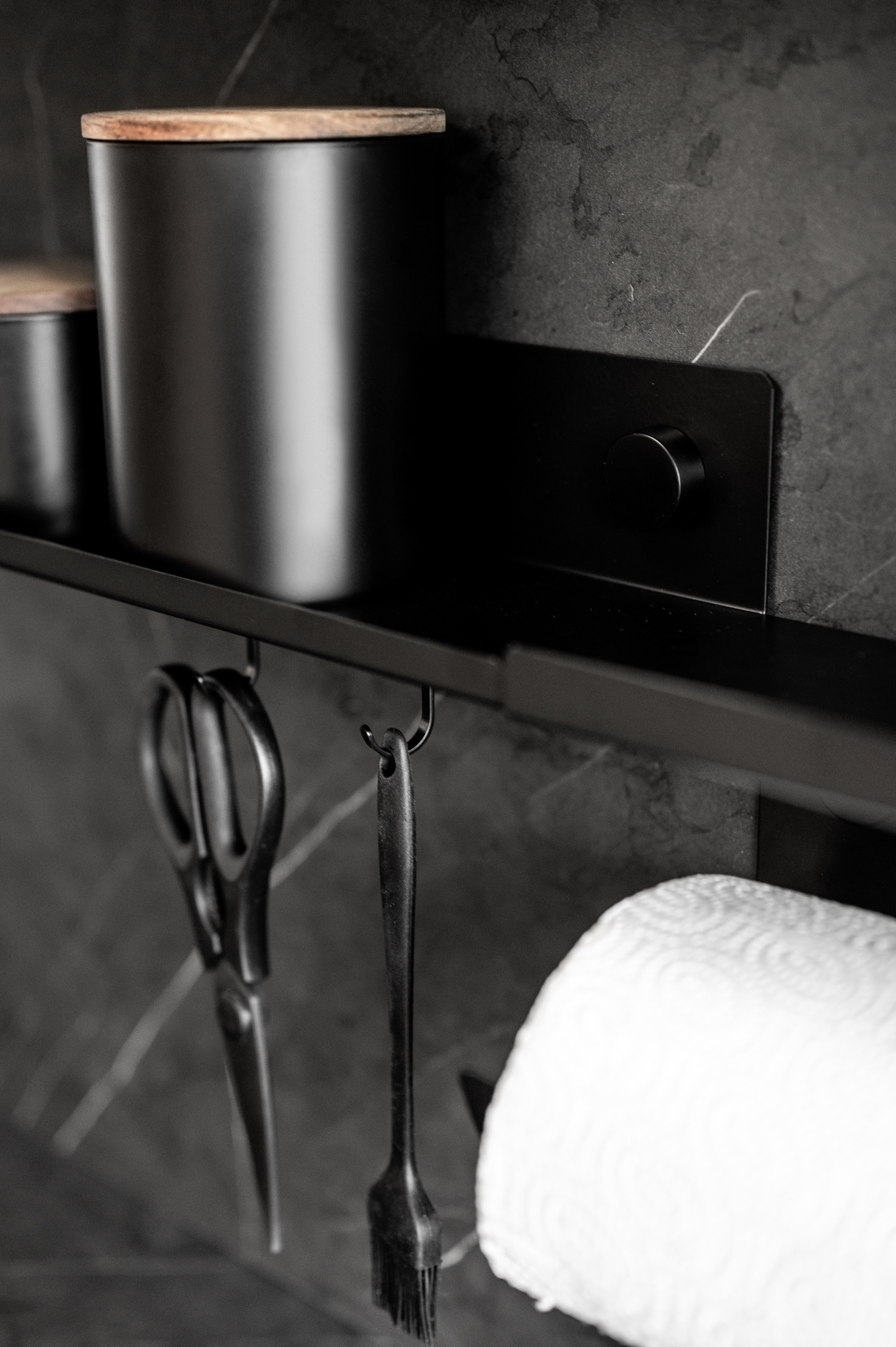 WENKO Küchenregal »Modell Jet M«, Regal für die Wand, Industrial Style, pulverbeschichtetes Metall