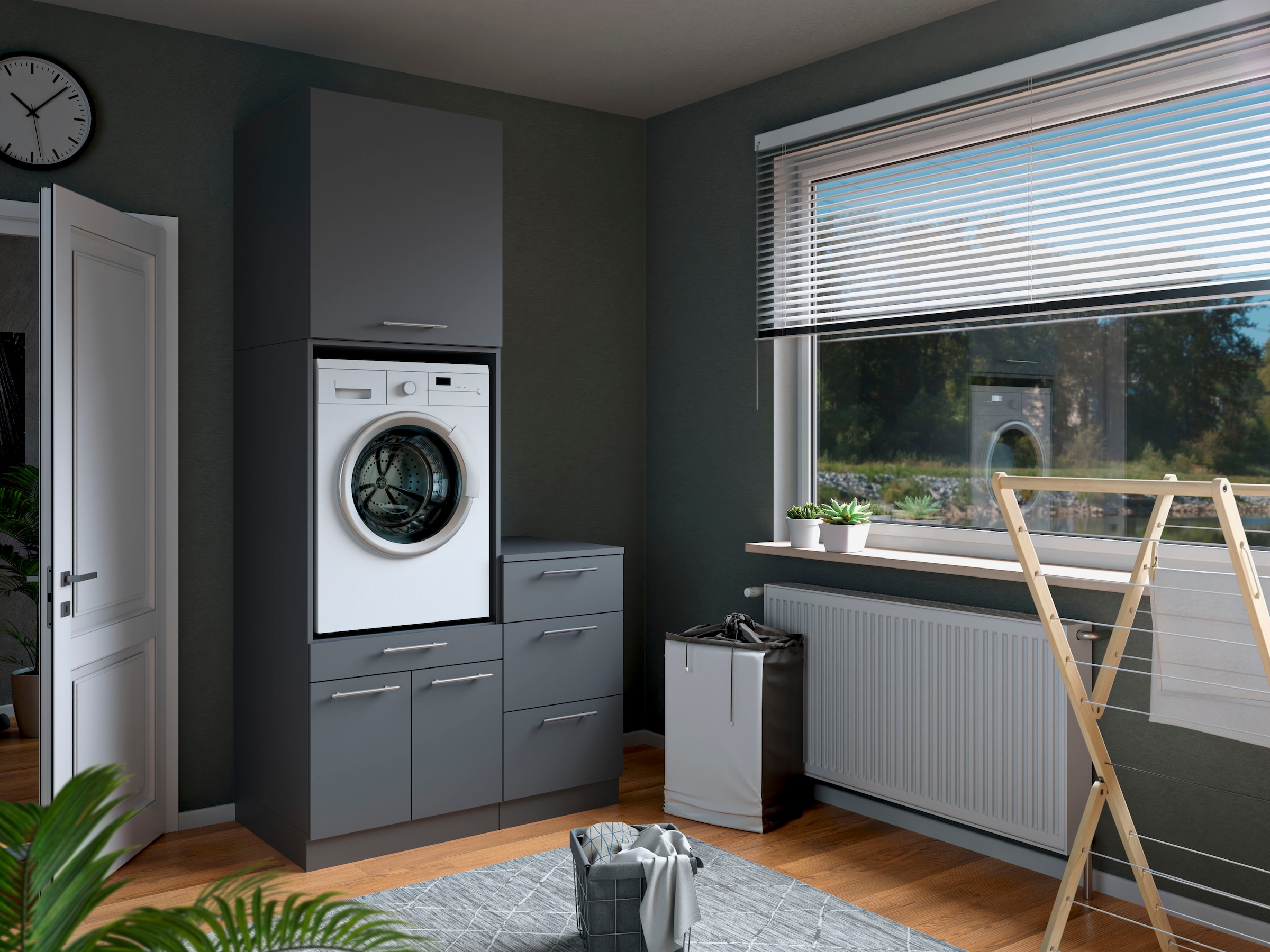 Laundreezy Mehrzweckschrank-Set »Laundreezy, 3-tlg. Mehrzweckschrank-Set B/H/T 118/238/68 cm« 3 Stk. tlg.