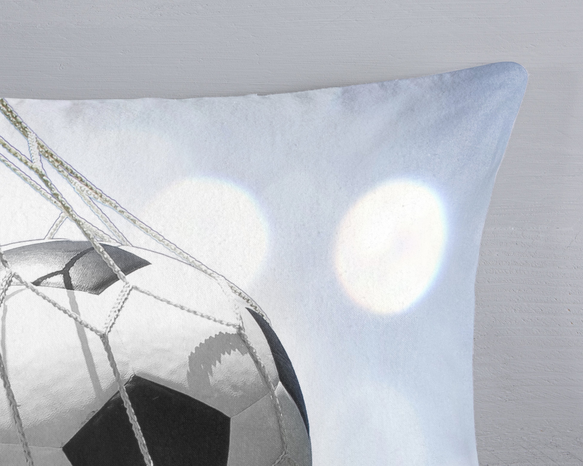 good morning Kinderbettwäsche »Tijmen« 2 Stk. tlg. Flanell Biber, 135x200, Warm, Reißverschluss, Wende, Junge, Fußball