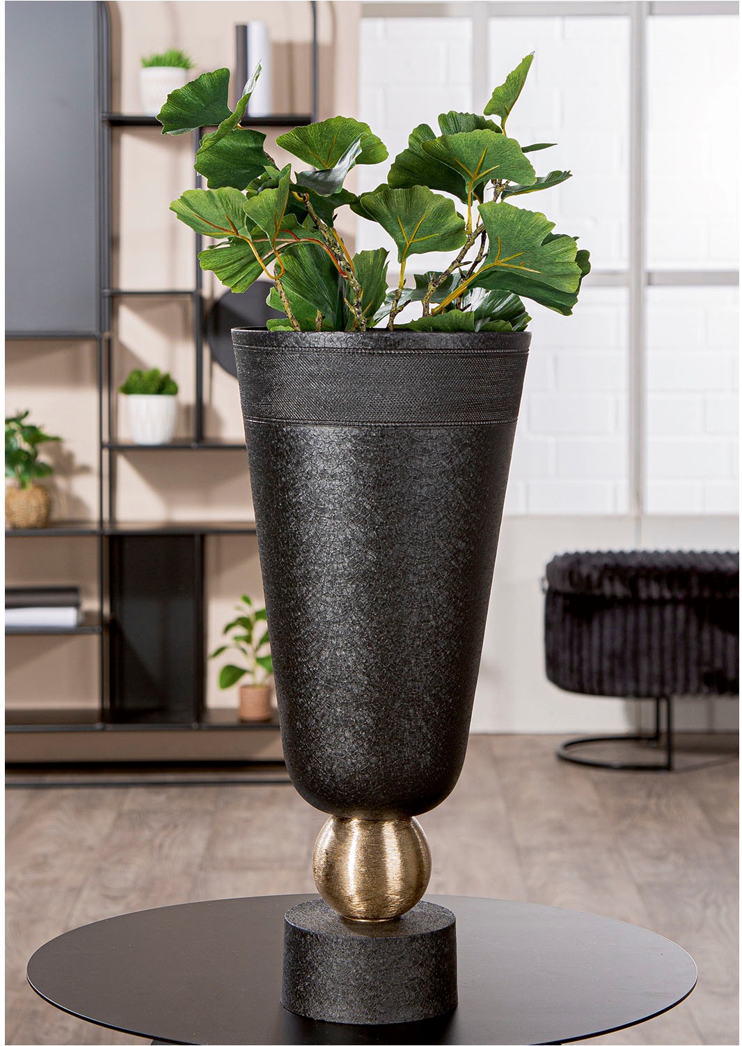 Casablanca by Gilde Tischvase »Vase konisch Nama schwarz«, (1 St.)