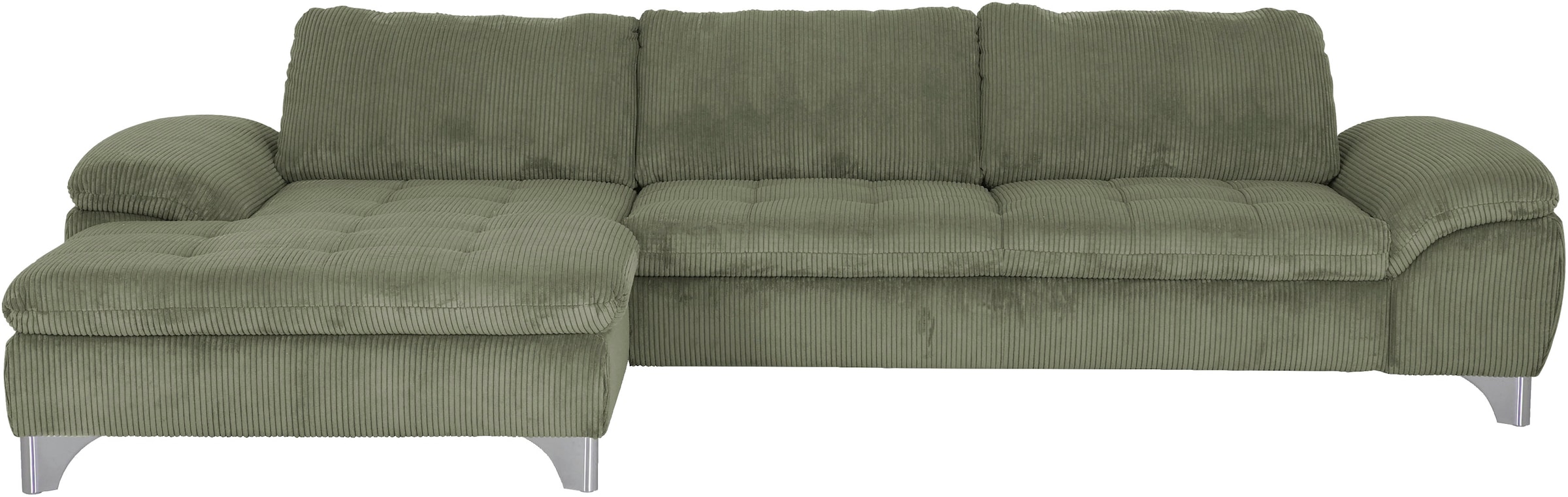 Die PlanBar Ecksofa »MP-IN14007, Breite 318 cm« wahlweise mit Bettfunktion und verstellbaren Kopfstützen