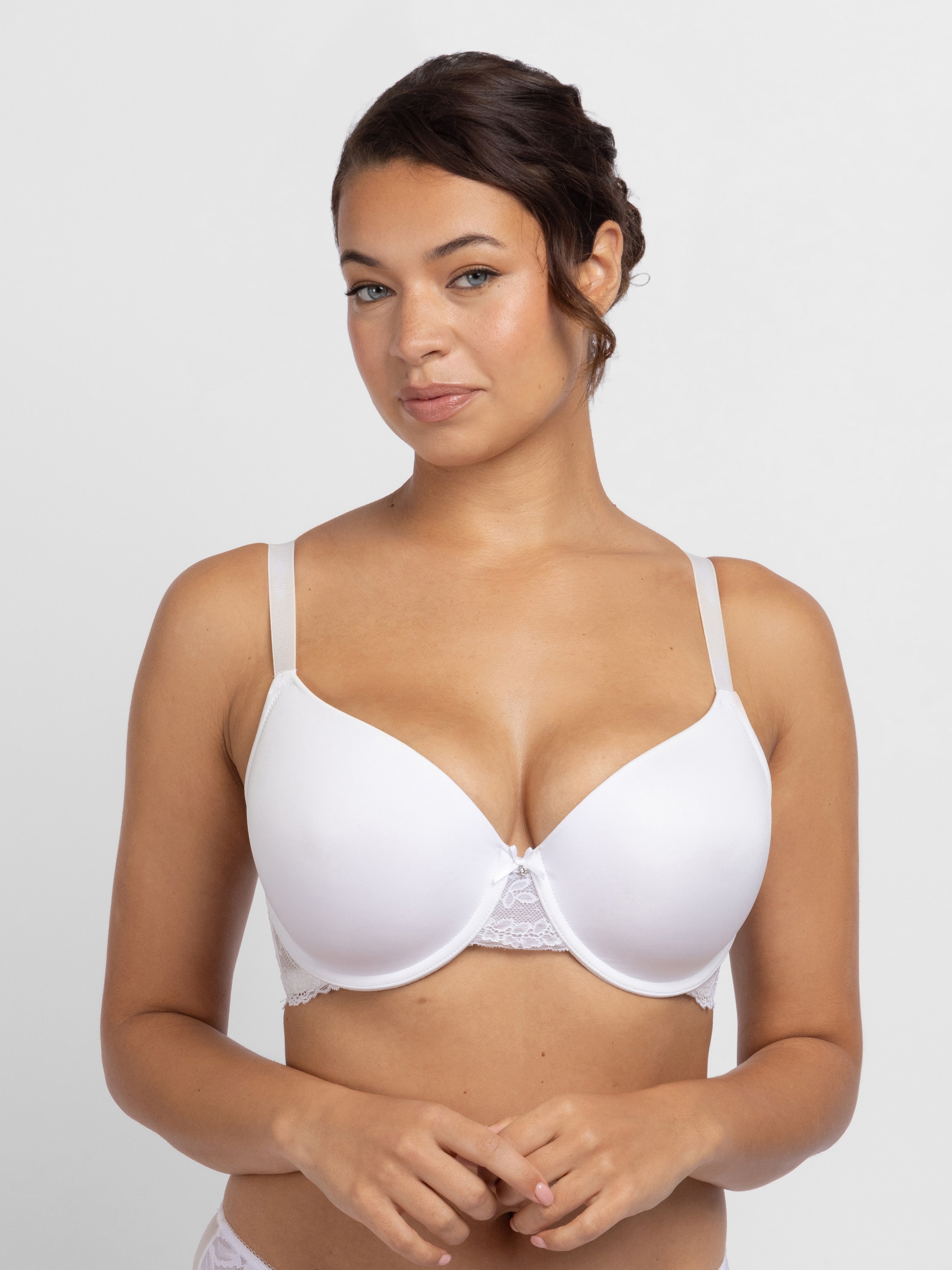 Dorina Bügel-BH »ADELE-3PP« mit Spitzendetails, weich, Basic