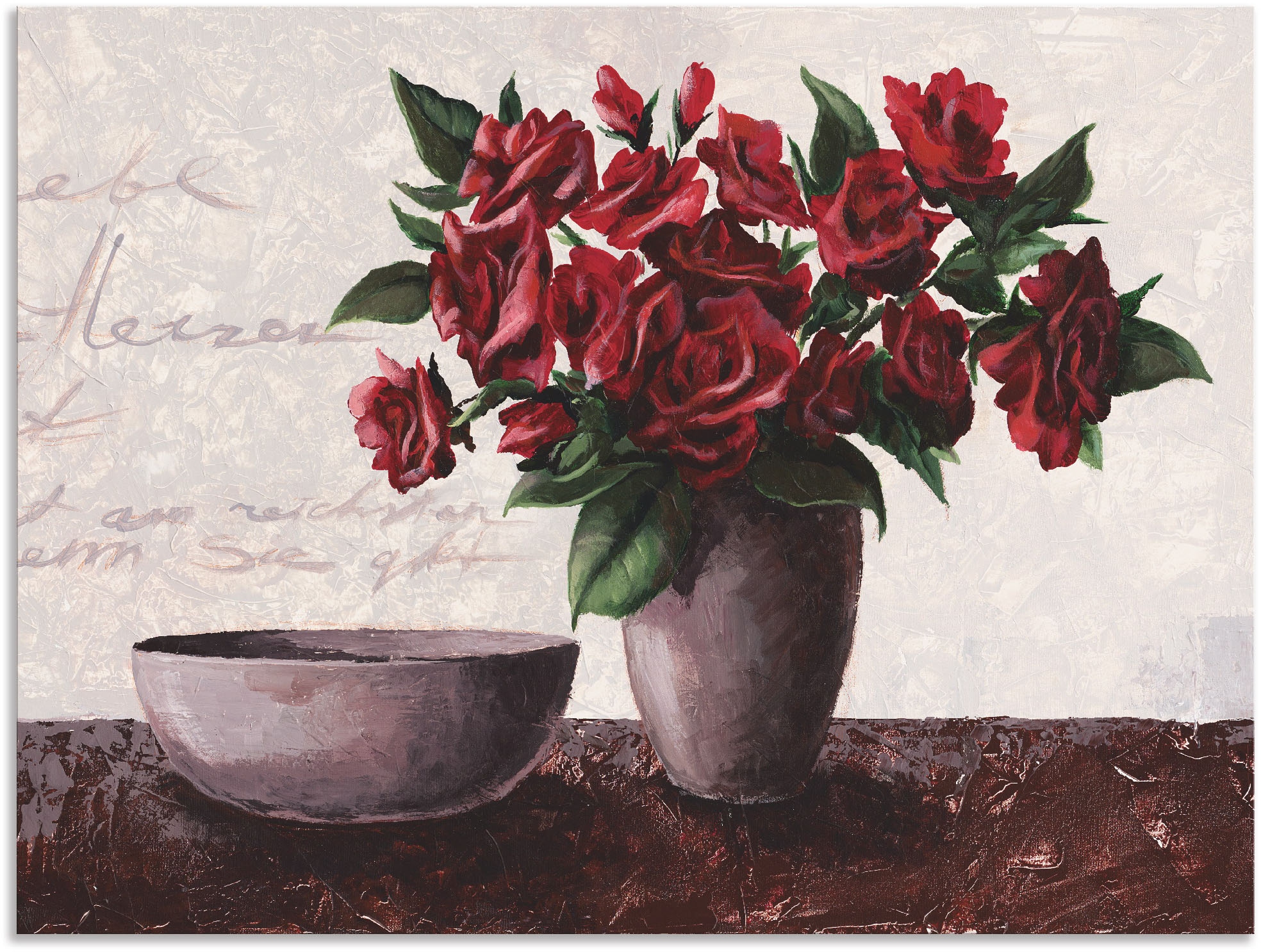 Artland Wandbild »Rosen«, Vasen & Töpfe, (1 St.), als Alubild, Leinwandbild,  Wandaufkleber oder Poster in versch. Größen kaufen bei OTTO
