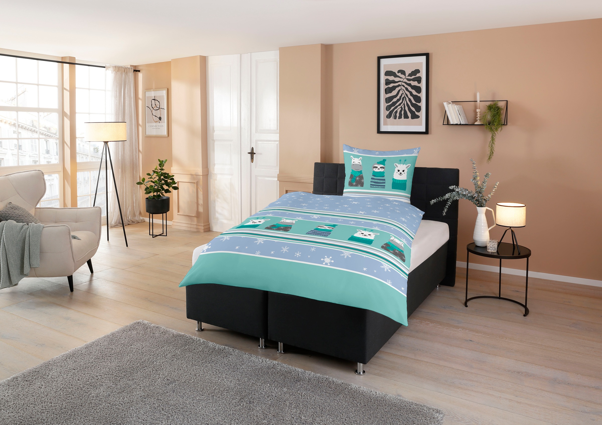 CASATEX Bettwäsche »Nisa«, lustiges, niedliches, fröhliches Design