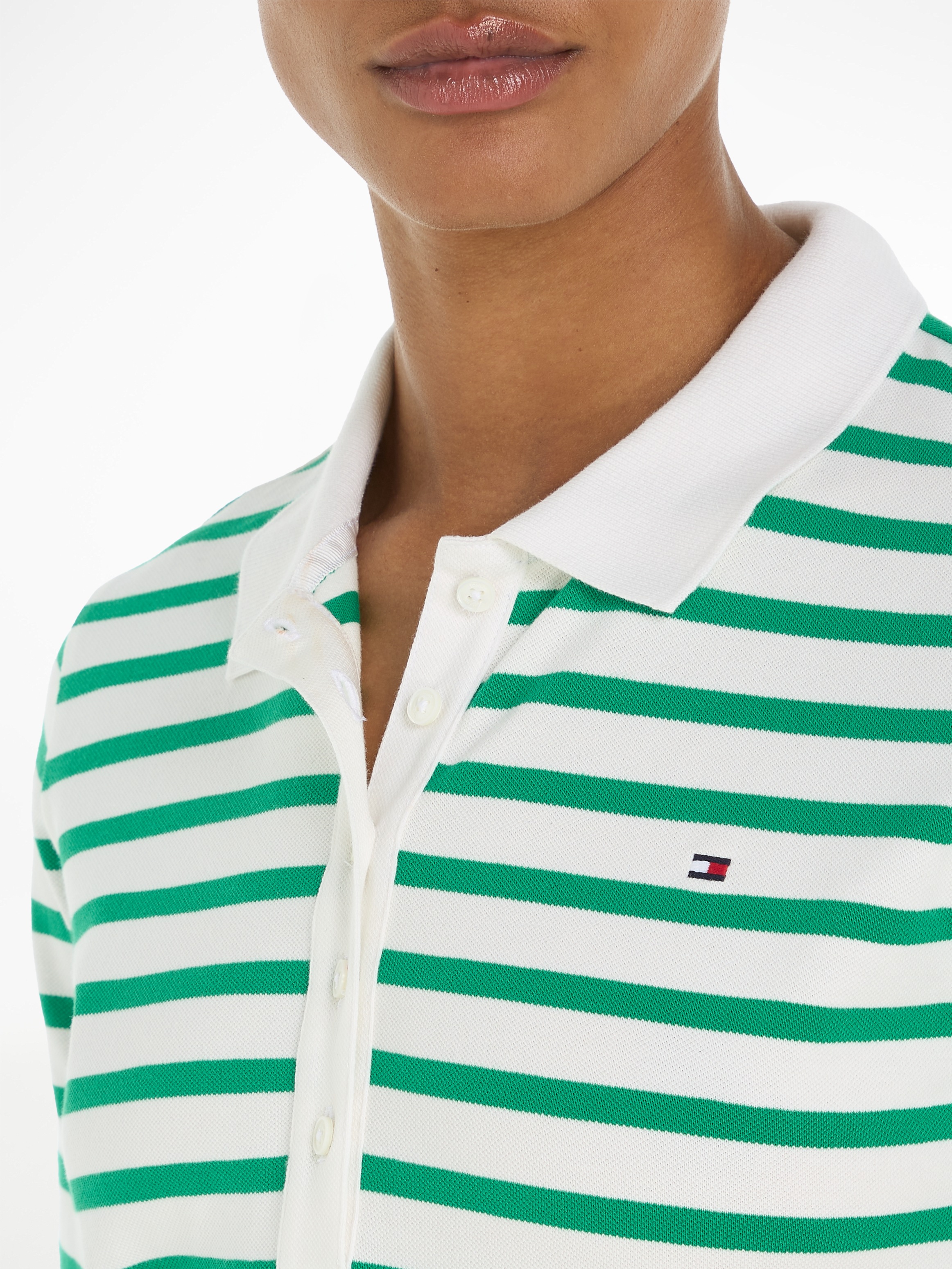 Tommy Hilfiger Poloshirt »1985 REG PIQUE STRIPE POLO SS«, mit dezenter Tommy Hilfiger Logostickerei