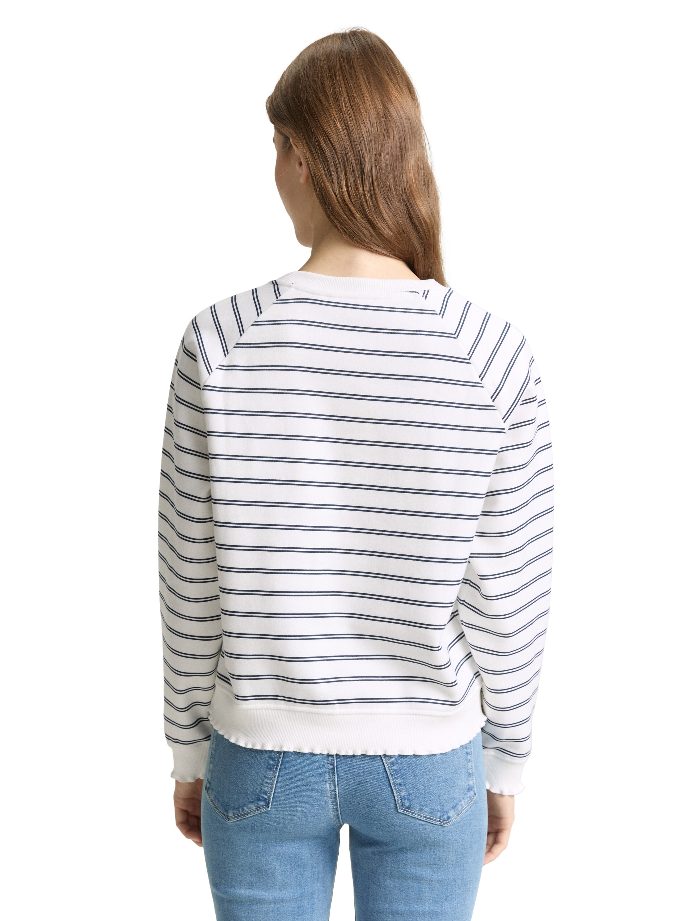 TOM TAILOR Denim Sweatshirt , mit Streifen Muster
