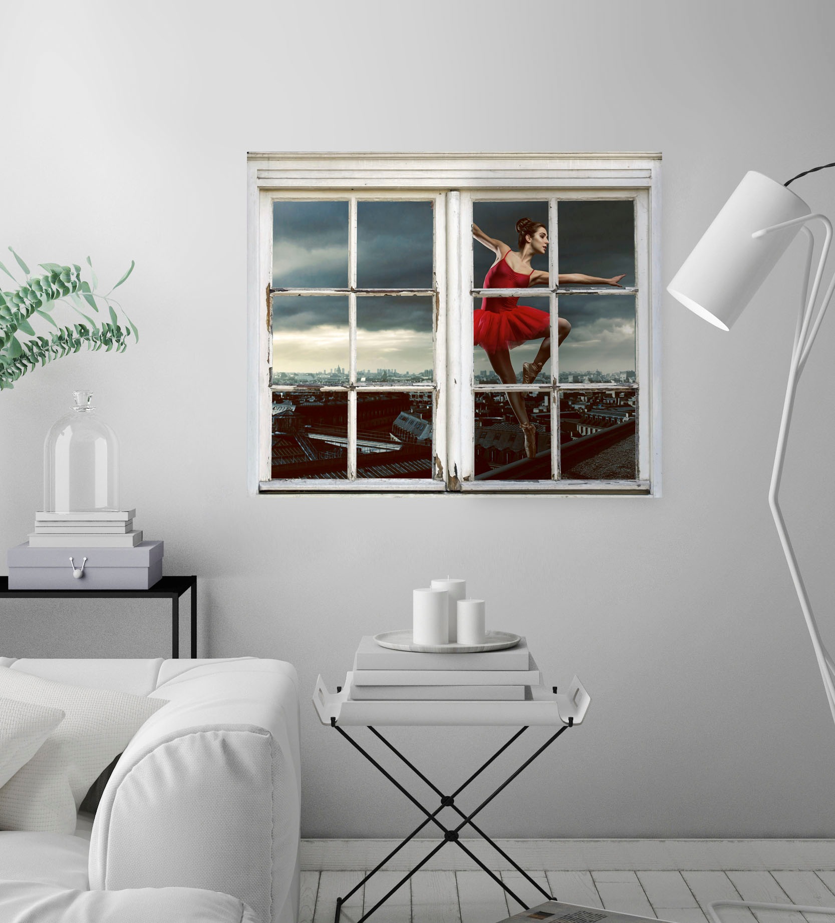 queence Wandsticker »Ballerina«, Wandsticker, Wandbild, selbstklebend, Ballett, Tanzen