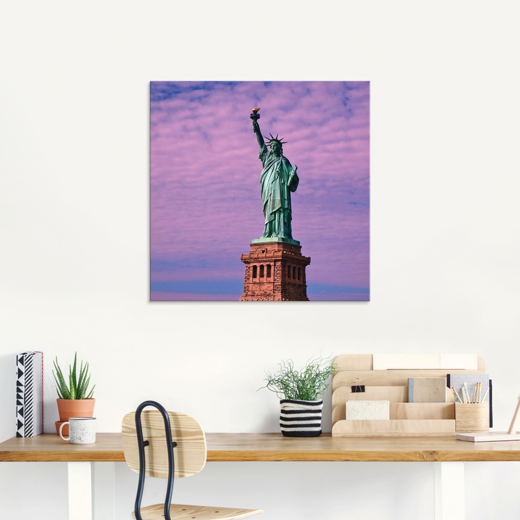 Artland Glasbild »Freiheitsstatue«, Amerika, (1 St.), in verschiedenen Größen