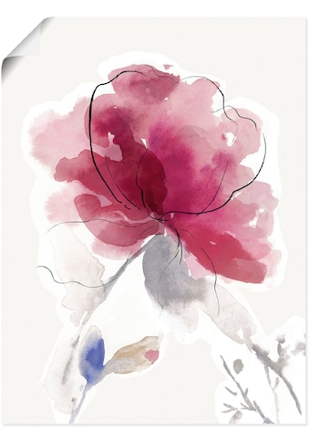 Artland Wandbild »Rosige Blüte II.«, Blumenbilder, (1 St.), als Alubild, Leinwandbild,... kaufen