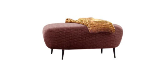 W.SCHILLIG Hocker »grace«, oval, Breite 110 cm