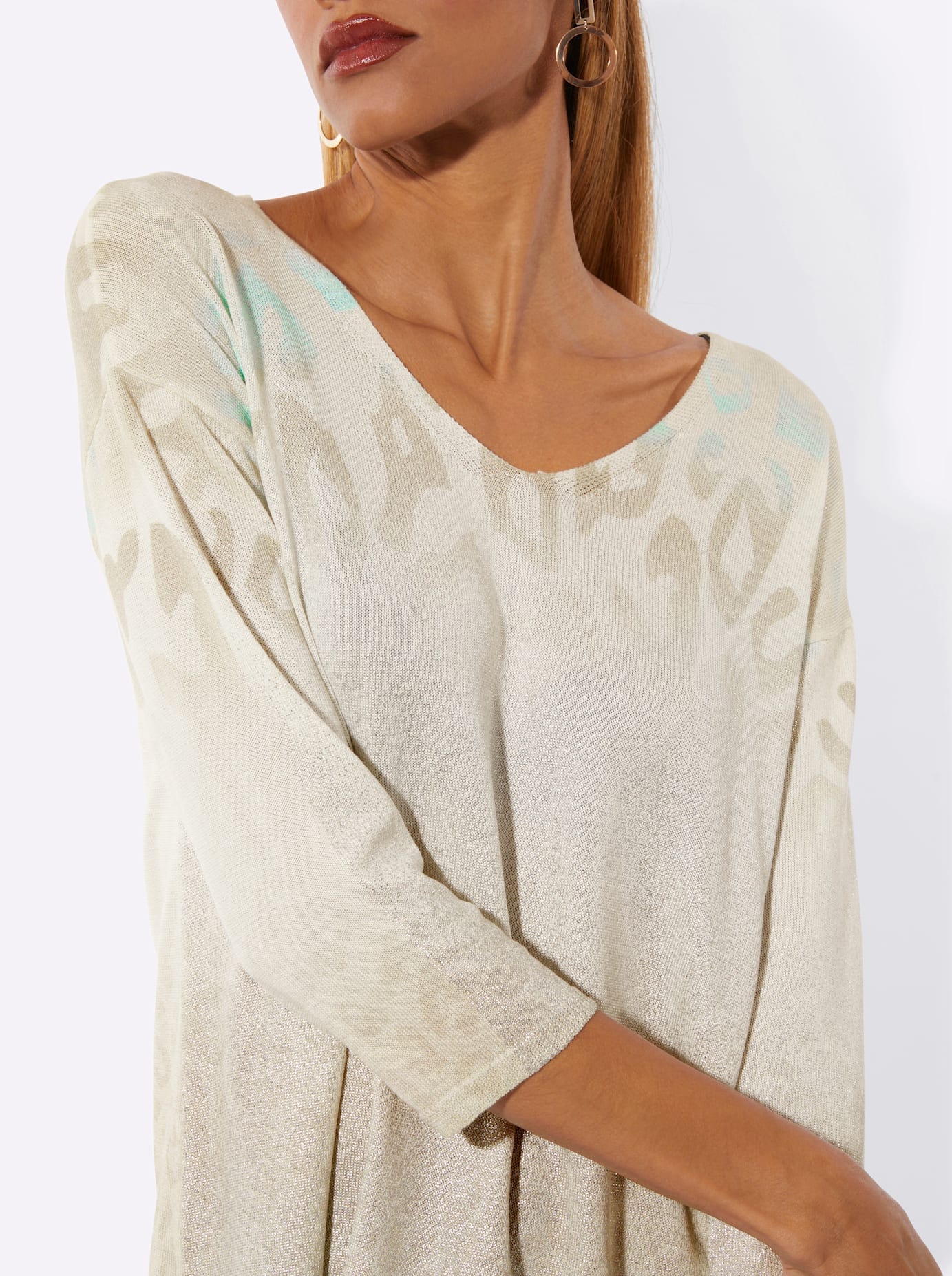 creation L 3/4 Arm-Pullover »Lyocell-Baumwoll-Pullover«