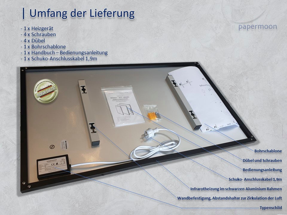 Papermoon Infrarotheizung »Ihr Foto für personalisierte Infrarotheizung«, Individuelle Infrarot-BILD-Heizung, Motiv nach Kundenwunsch