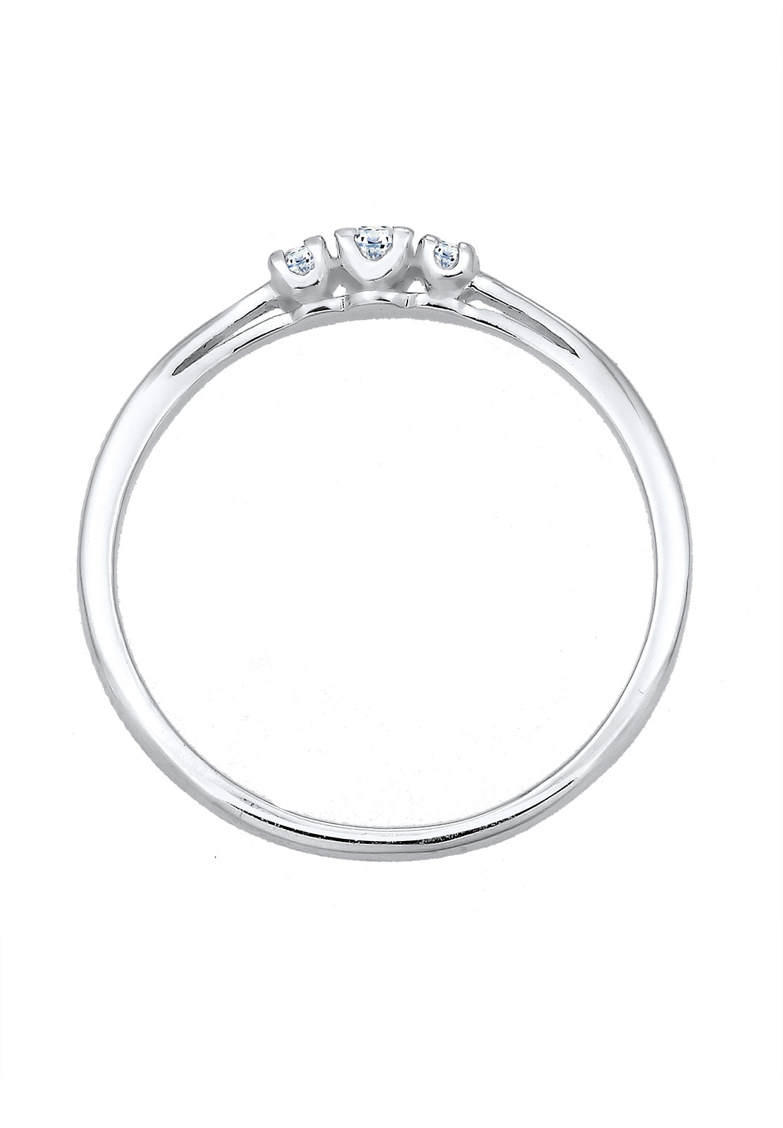 Elli DIAMONDS Verlobungsring »Ring Verlobungsring Diamant Brillantschliff (0.06 ct) 925 Sterling Silber«
