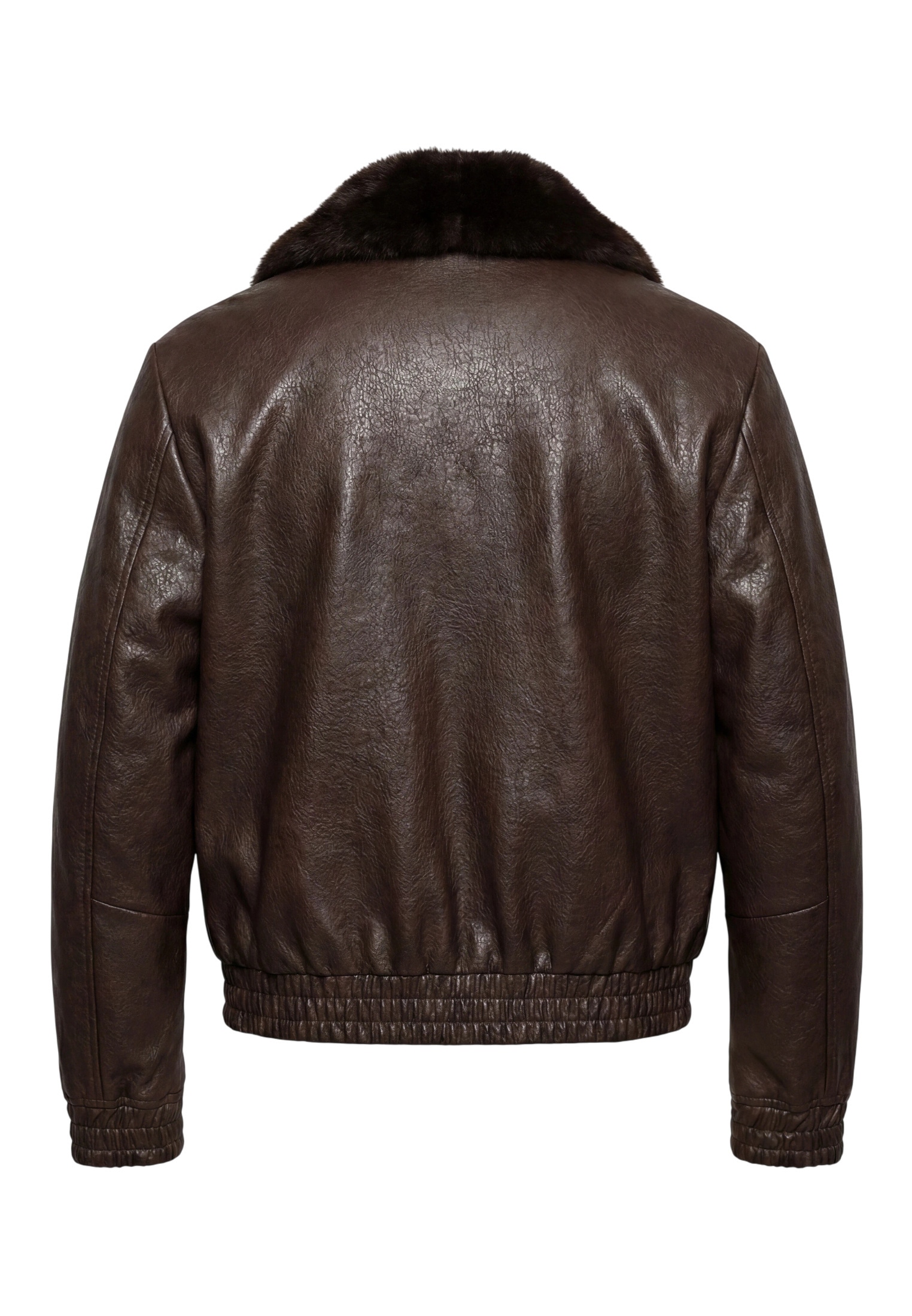 Zero Lederimitat-Blazer »Kunstleder-Jacke mit Kunstfellkragen«