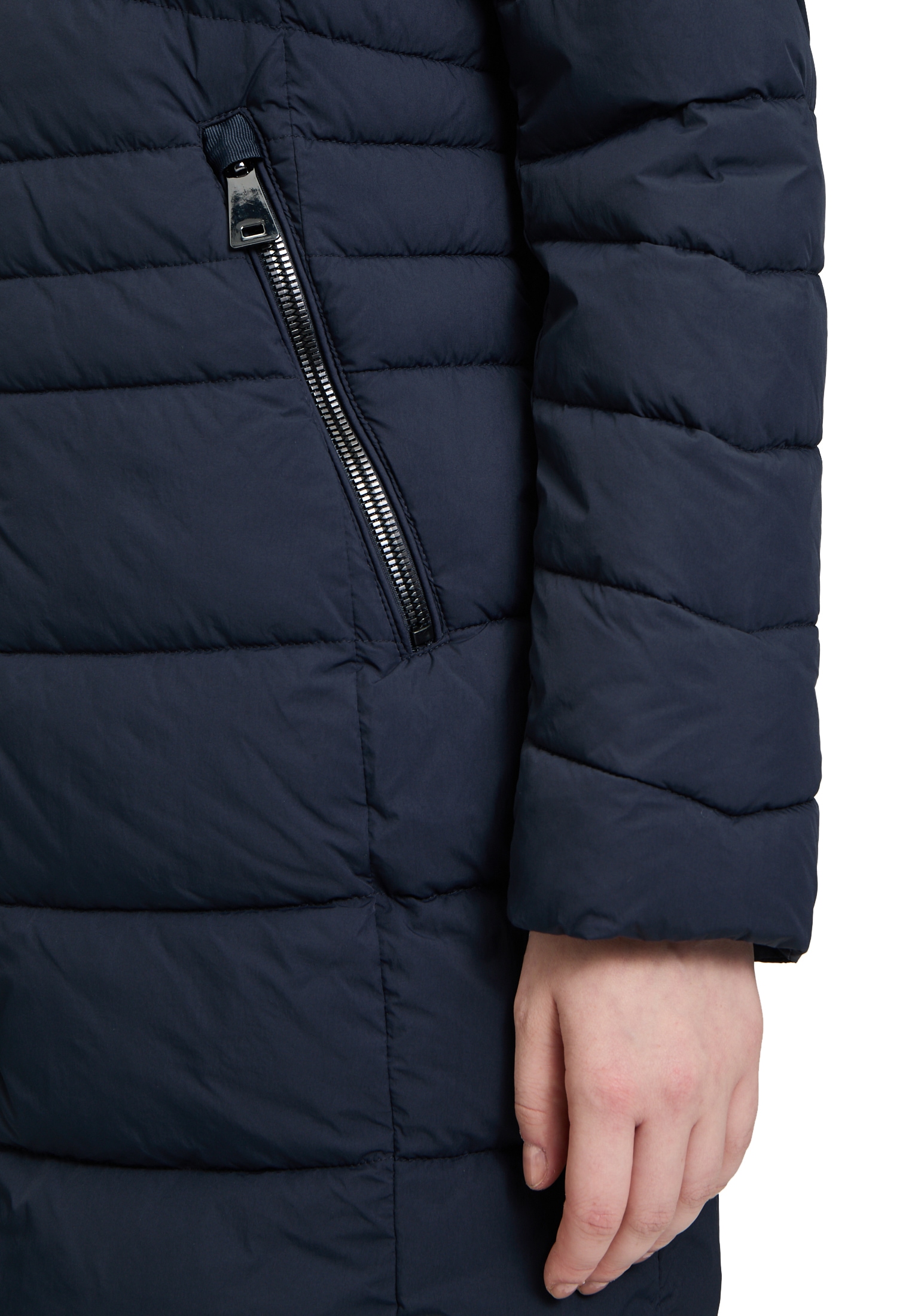 Gil Bret Steppjacke »Steppmantel mit abnehmbarer Kapuze«