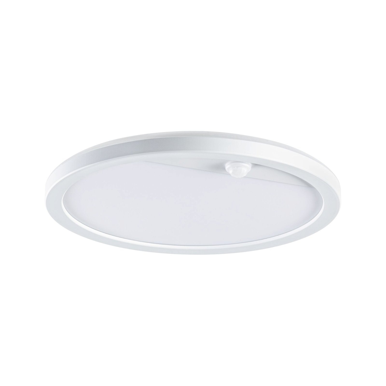 Paulmann LED Außen-Wandleuchte »Außenpanel Lamina rund 280mm 3000K 14,5W 1200lm 230V Kunststoff«, 1 flammig, Backlight Bewegungsmelder seewasserresistent IP44 1200lm