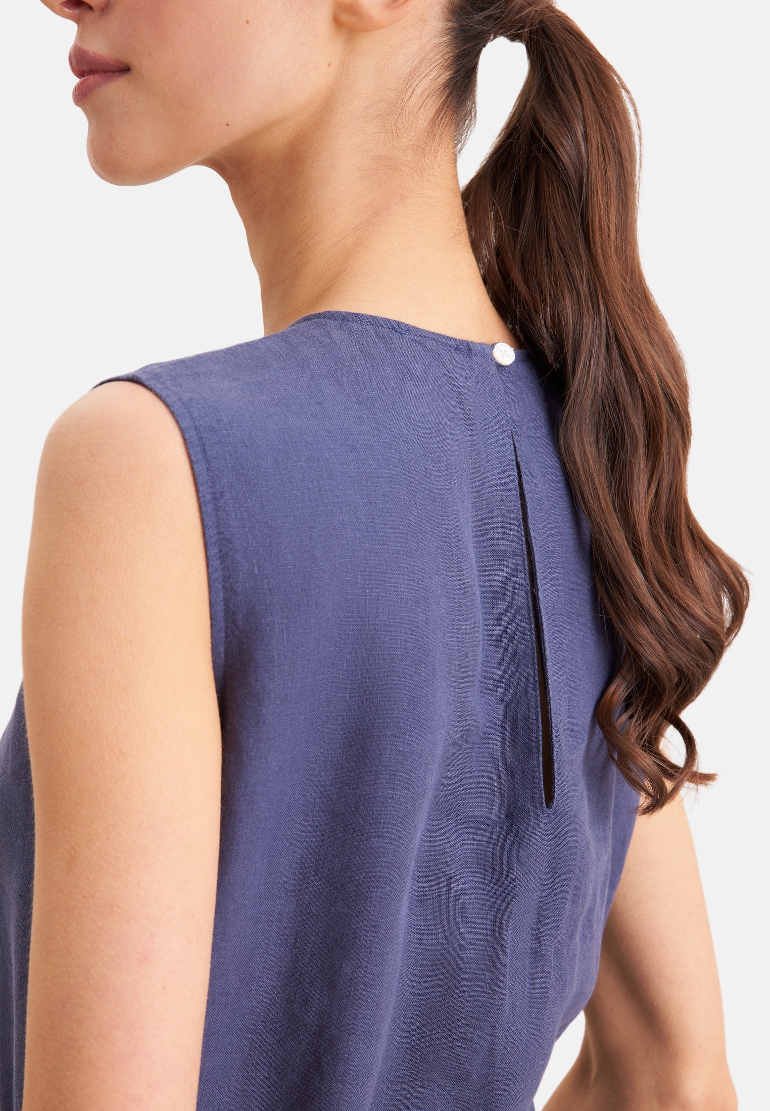 seidensticker Sommerkleid Ohne Arm Rundhals Uni