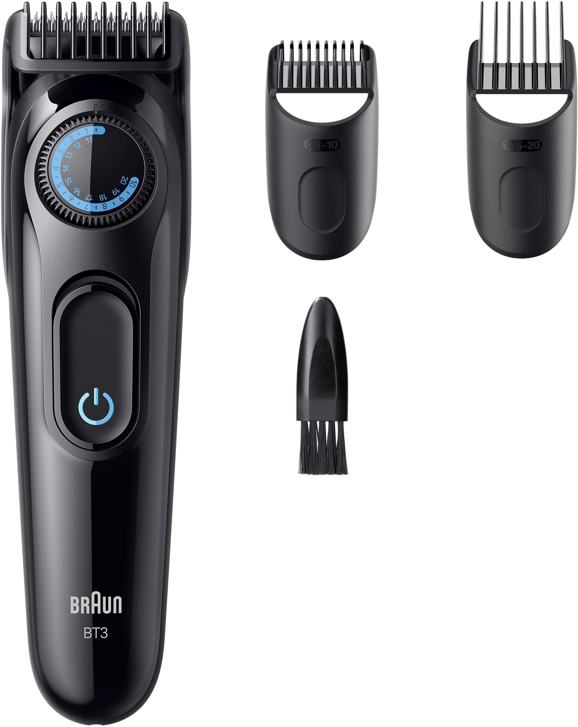 Braun Haarschneider »Barttrimmer Series 3 BT3520« ultrascharfe Klinge, 50 Min Akkulaufzeit, 40 Längeneinstellungen