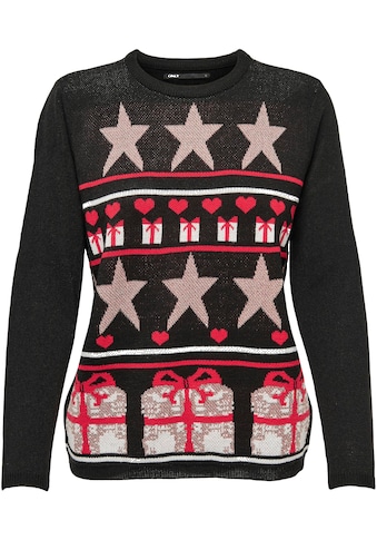 ONLY Weihnachtspullover »ONLXMAS WRAP L/S PULLOVER BOX KNT« kaufen