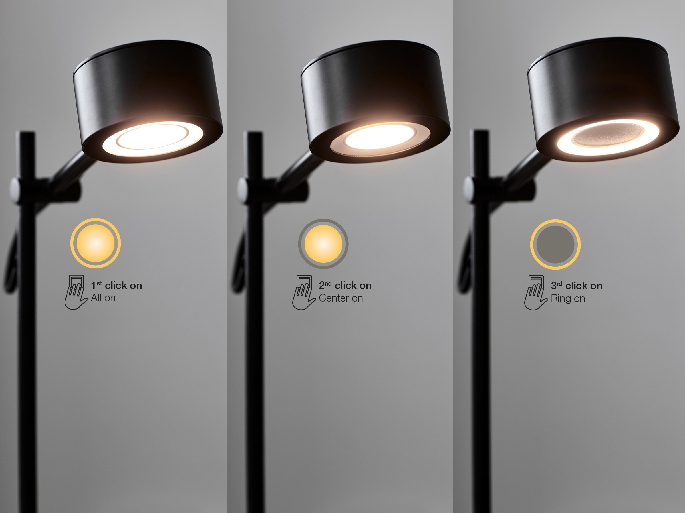 Nordlux LED Stehlampe »CLYDE«, 2 flammig, Leuchtmittel LED-Modul | LED fest integriert, Hängeleuchte,+LED,+Dimmer für Stimmungslicht,verstellbar