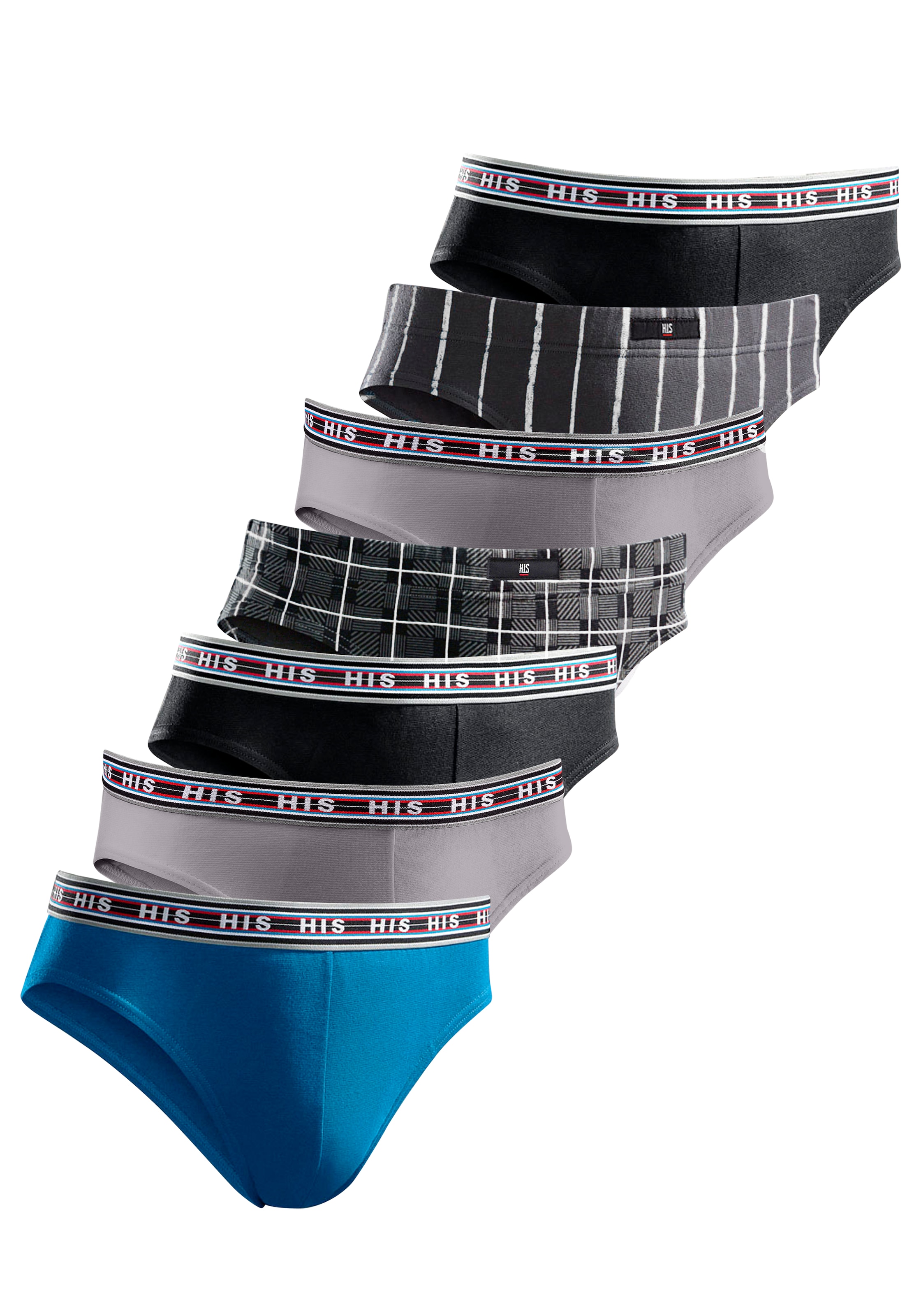 H.I.S Slip Packung, 7 Stk. aus Baumwoll-Stretch