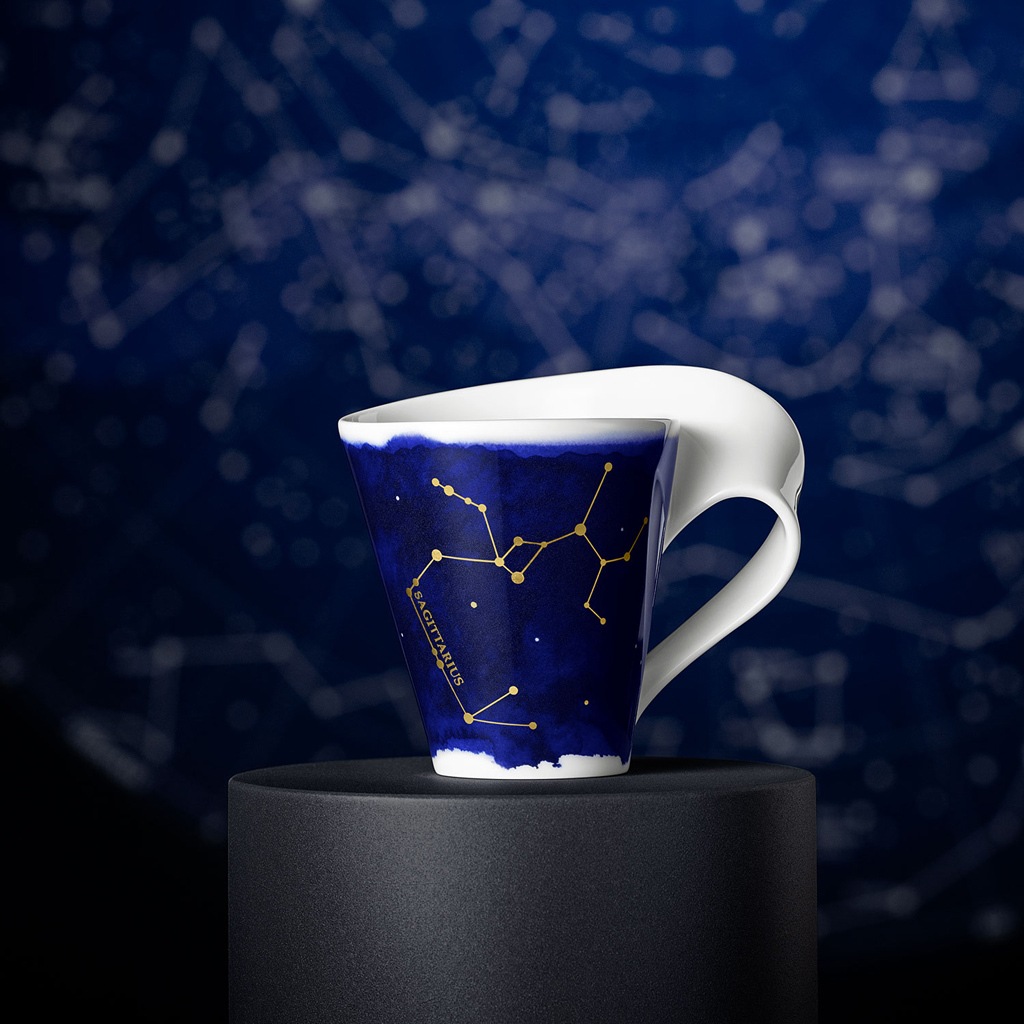 Villeroy & Boch Tasse »Tasse Schütze NewWave Stars 300 ml weiß-blau«