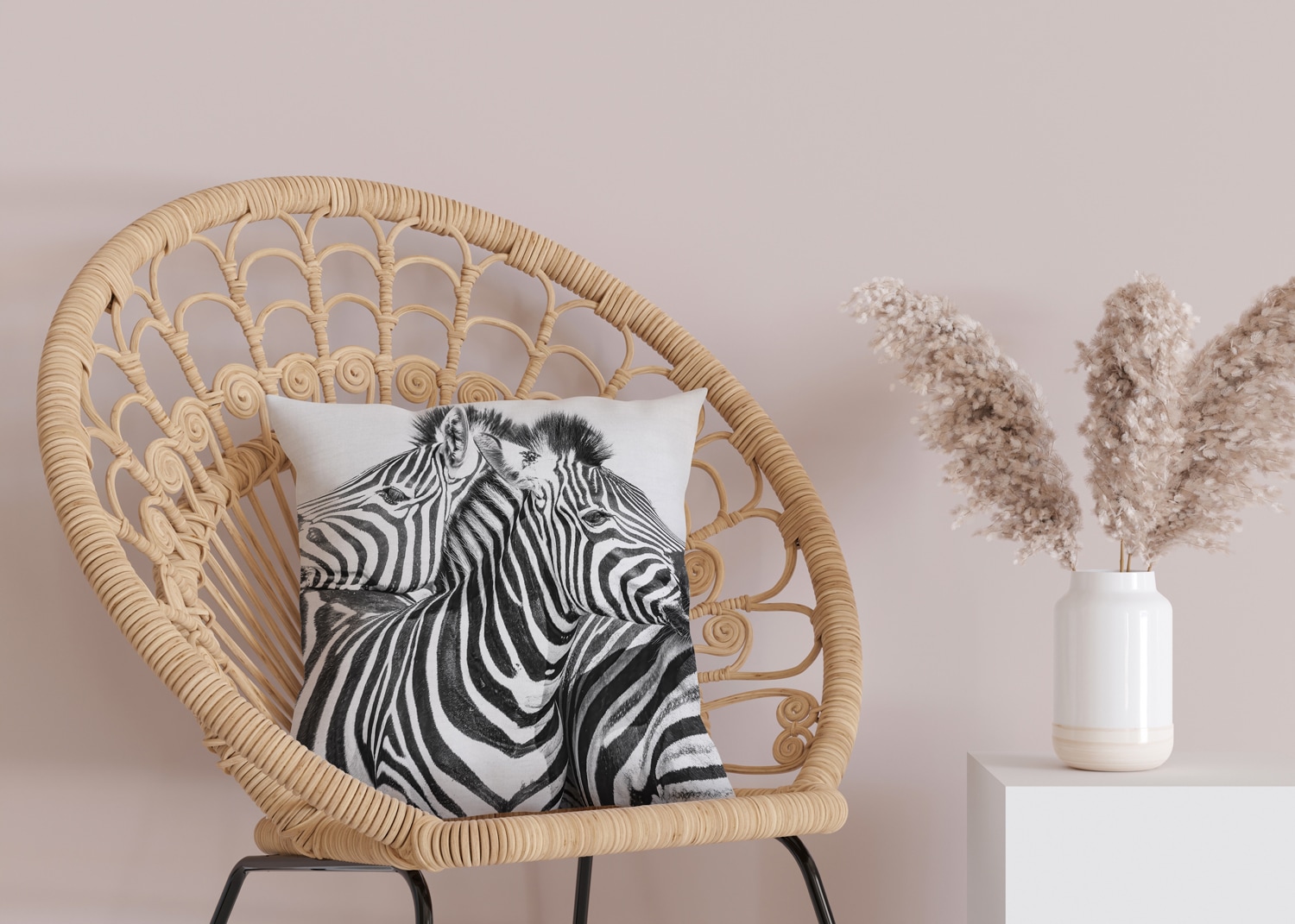 queence Dekokissen »Zebras«, Kissenhülle mit HD Premium Druck, geruchsneutral, 40x40cm