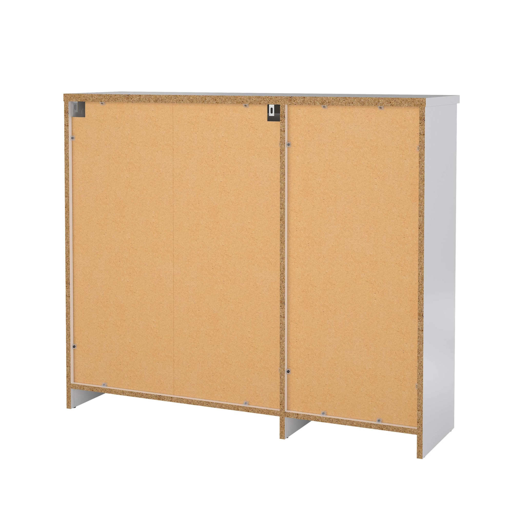 INOSIGN Schuhschrank »Naia Schuhaufbewahrung, Schuhkommode, Schuhregal, Garderobenschrank,«, mit 2 Klappen und 1 Tür und 1 Schublade, Breite 109 cm
