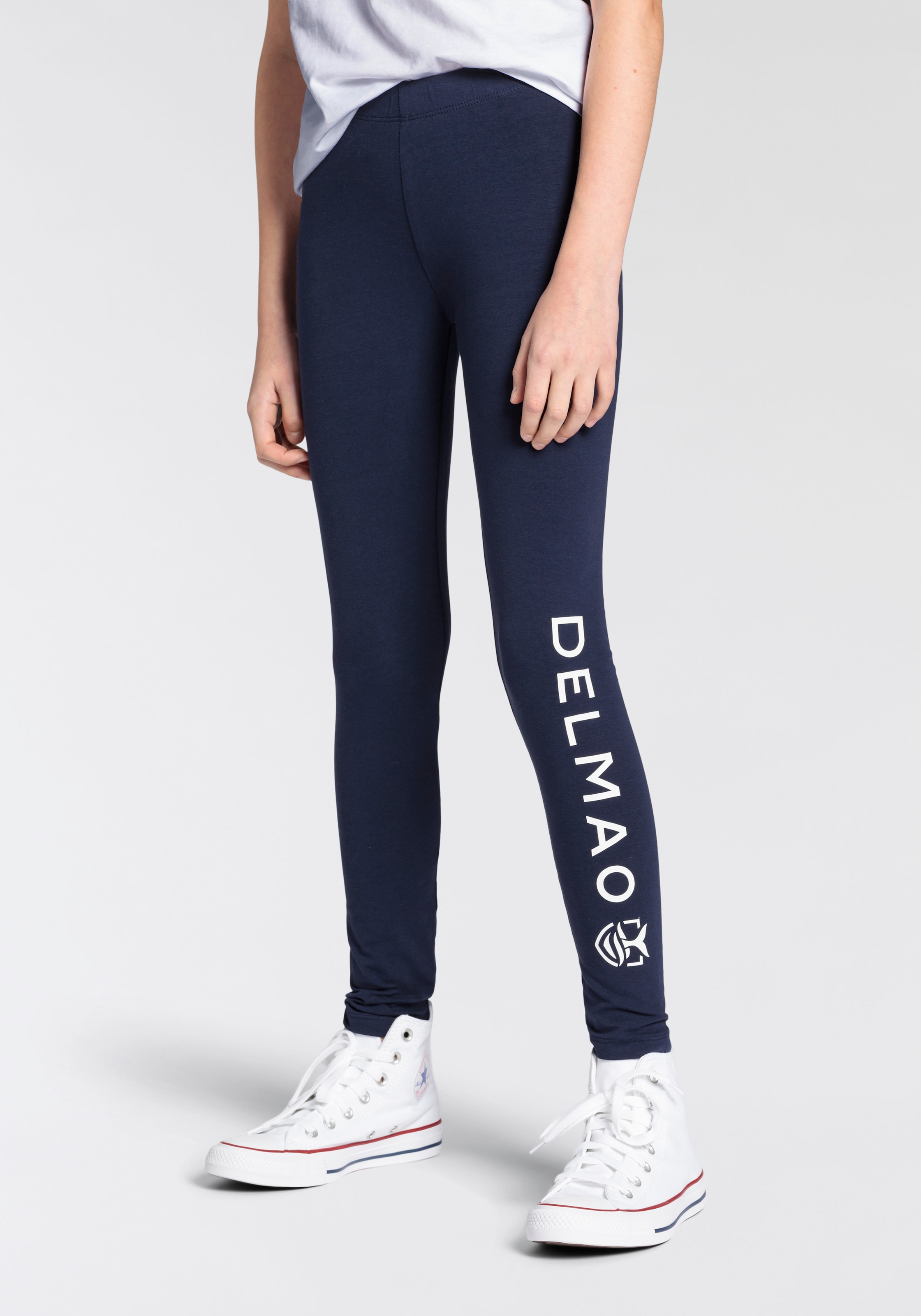 DELMAO Leggings »für Mädchen«, mit seitlichem Logo-Print