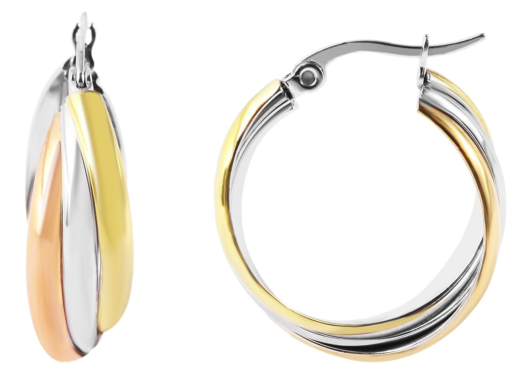 Adelia´s Paar Creolen »Damen Ohrringe ¿ Creole aus Edelstahl«