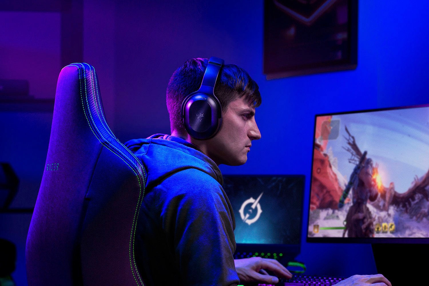 RAZER Gaming-Headset »Barracuda Pro«, Bluetooth, Active Noise Cancelling (ANC)-integrierte Steuerung für Anrufe und Musik-Freisprechfunktion