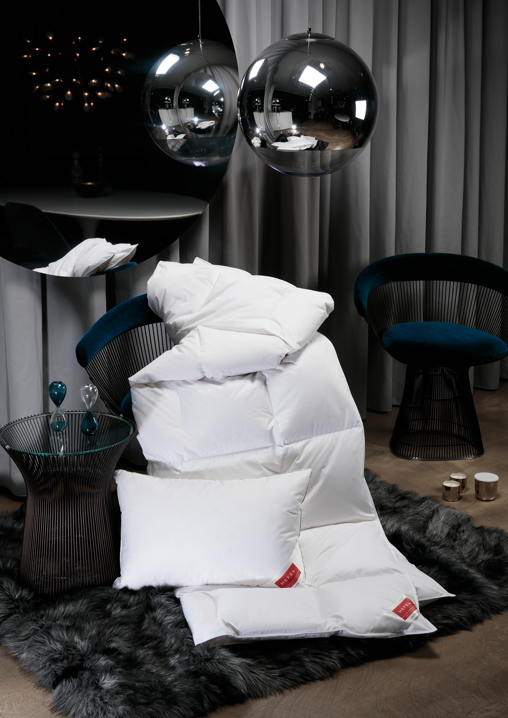 Hefel Kopfkissen »Platinum Down« 1 Stk. tlg. in weiß, Größe B/H/L: 60 cm x 40 cm