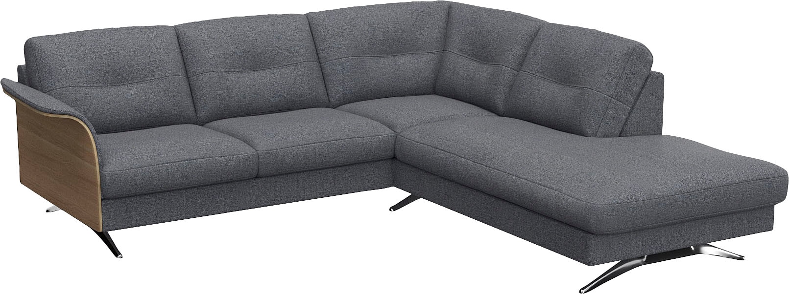 FLEXLUX Ecksofa »Glow, super bequem durch hochwertigem Sitzaufbau mit Federkern, L-Form« Modernes skandinavisches Design