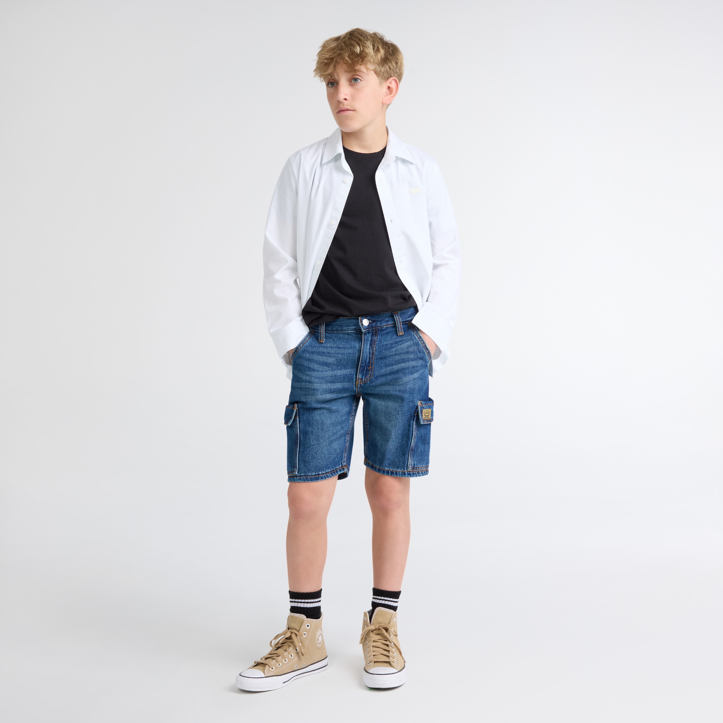 Levi's® Kids Cargoshorts »DENIM CARGO SHORTS«  mit Cargo Taschen