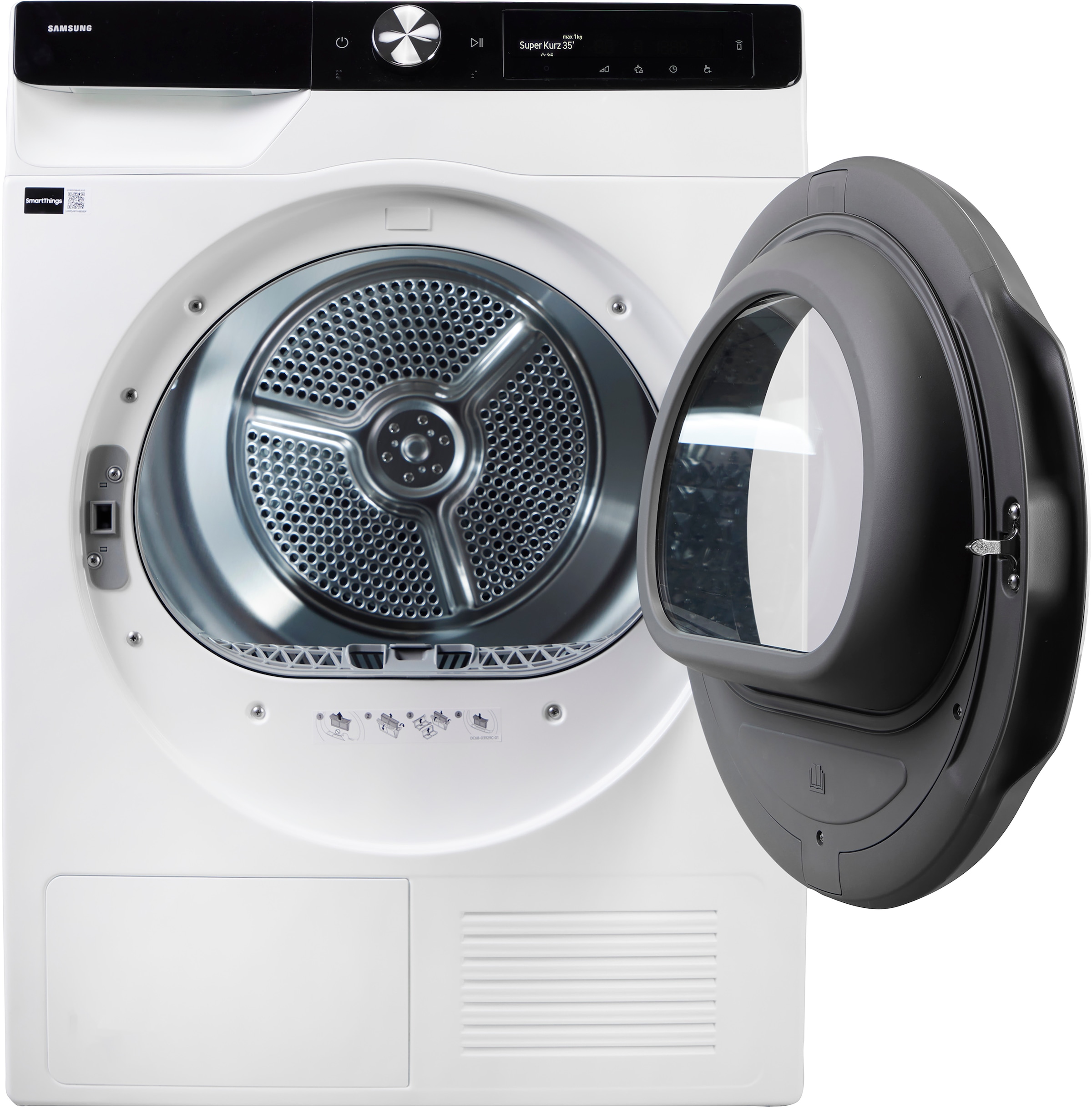 Samsung Wärmepumpentrockner »DV90DG6845(LKU2/LBU2)« DV6400D Klartext-Display - Einfache und komfortable Bedienung