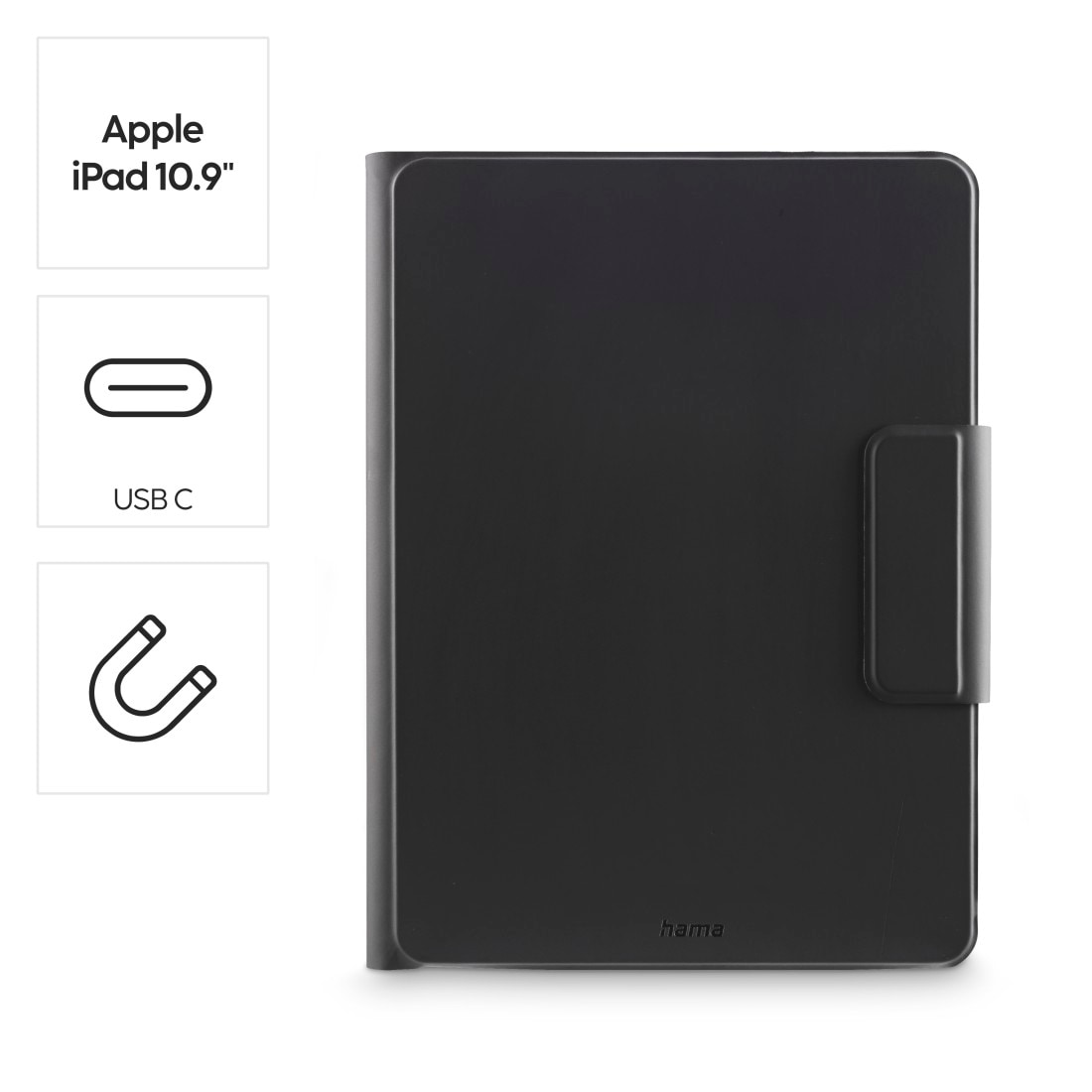 Hama Tablet-Hülle »Tablet-Hülle mit Tastatur für Apple iPad Pro 11" (2024 5. Generation)«