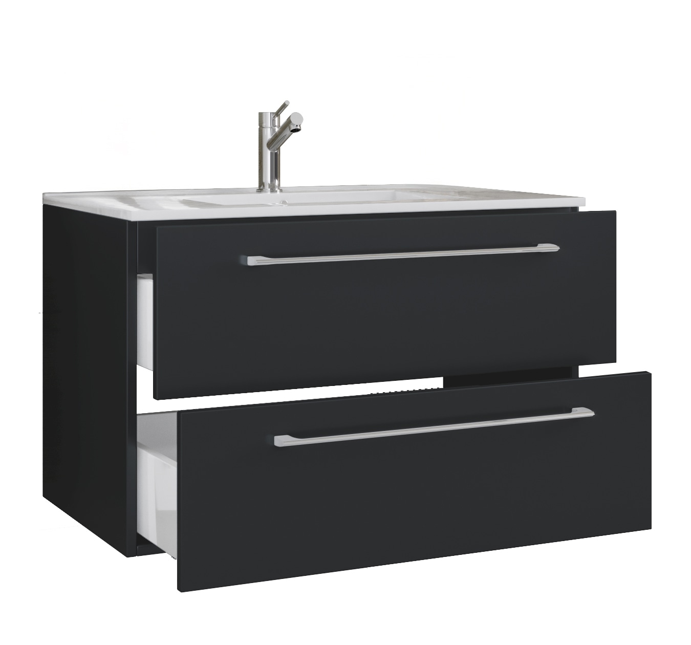 VCM Waschtisch »2-tlg. Waschplatz Waschtisch Badinos 2 Schublade« 2 Stk. tlg.