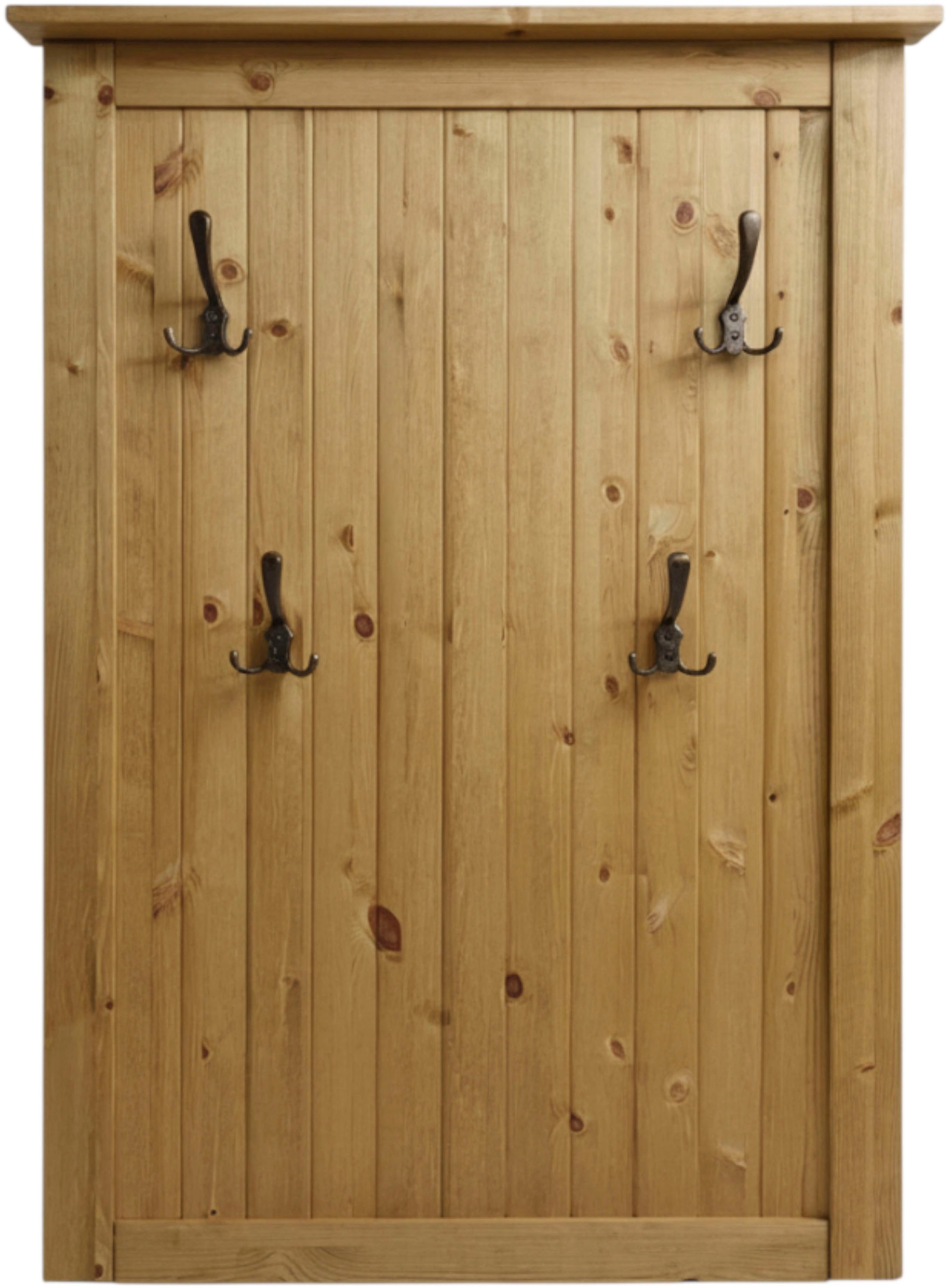 Home affaire Garderobenpaneel »Juventus« 1 Stk. tlg. aus massiver Kiefer, 4 Doppelhaken