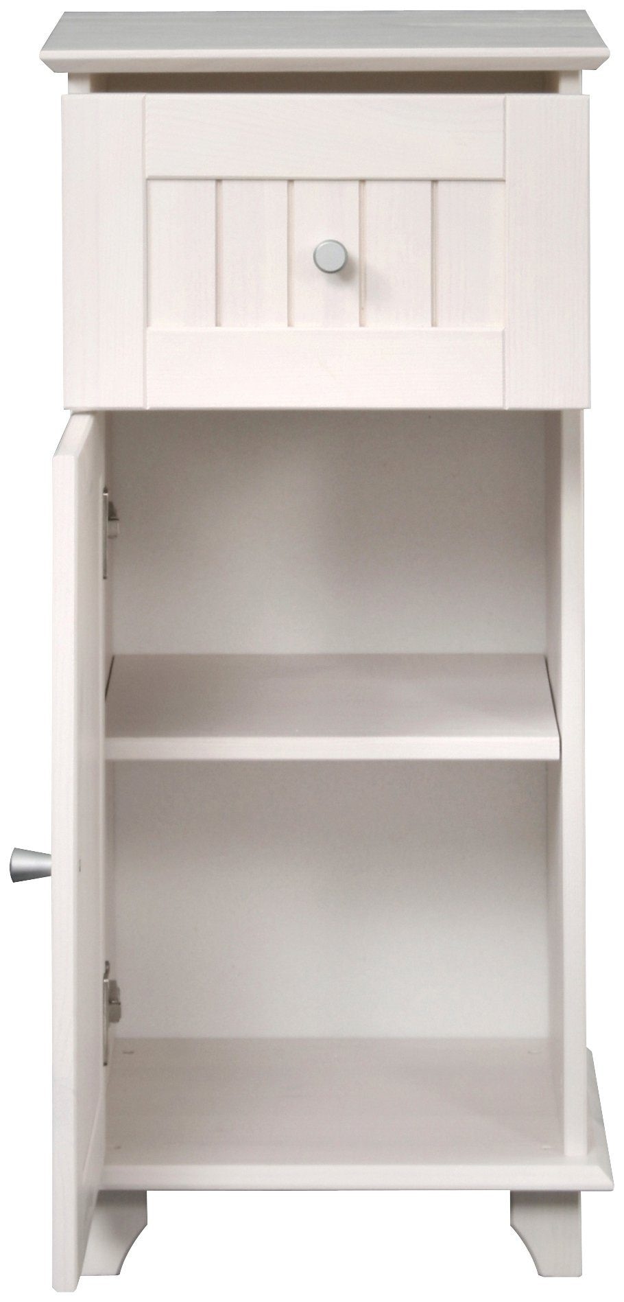 welltime Unterschrank »Venezia Landhaus« Badmöbel, aus massiver Kiefer, 1 Tür, 1 Schublade, Breite 33 cm