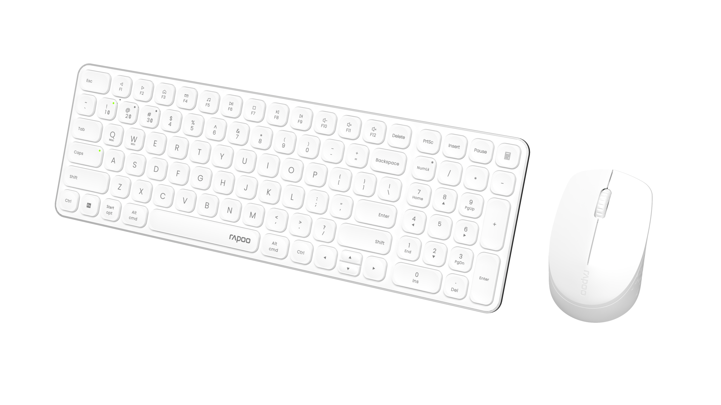 Rapoo Tastatur- und Maus-Set »9310M, Kabelloses ultraflaches Multi-Mode-Deskset«