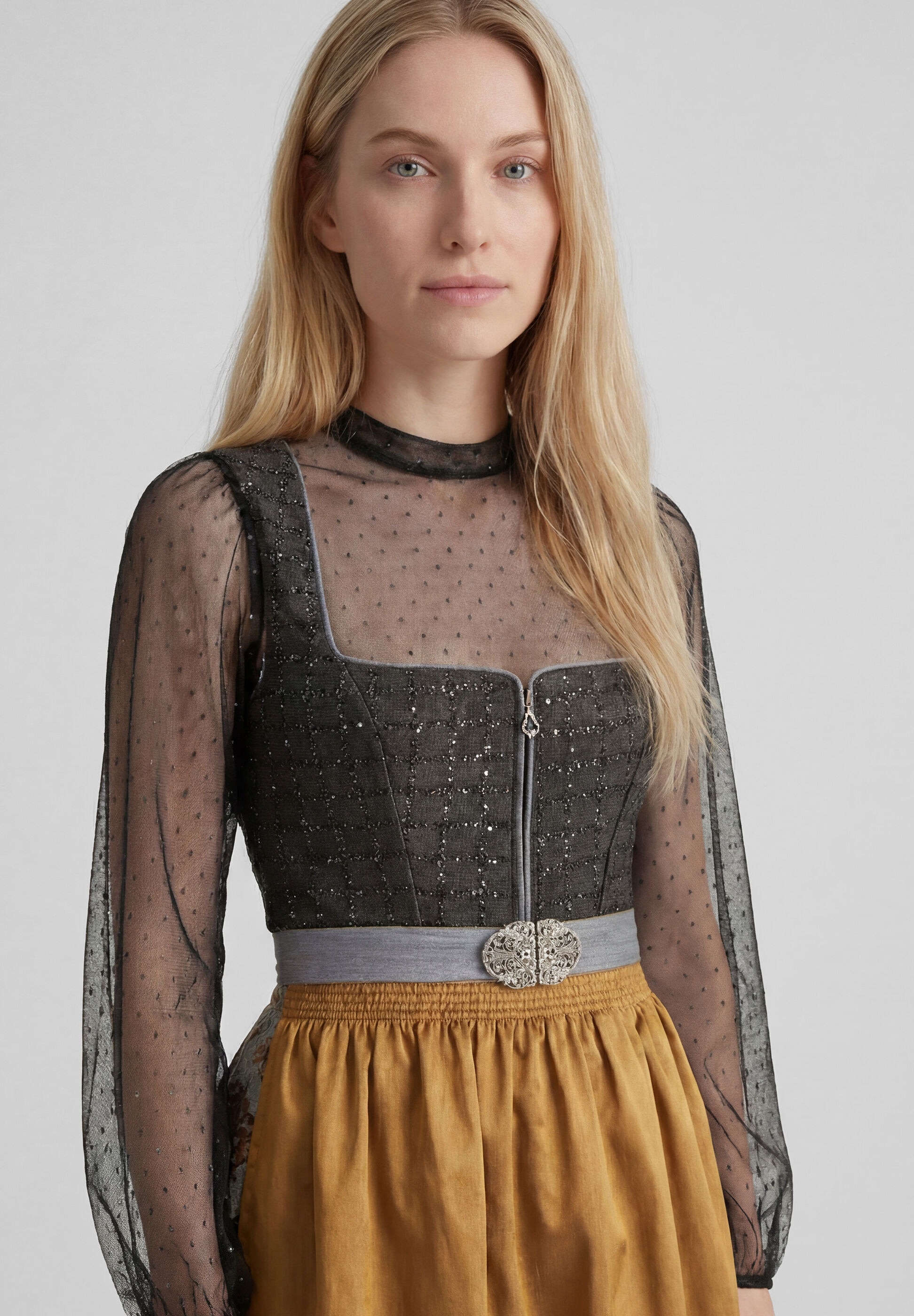 Spieth & Wensky Dirndl »Kleopatra« mit dekorativer Schürze