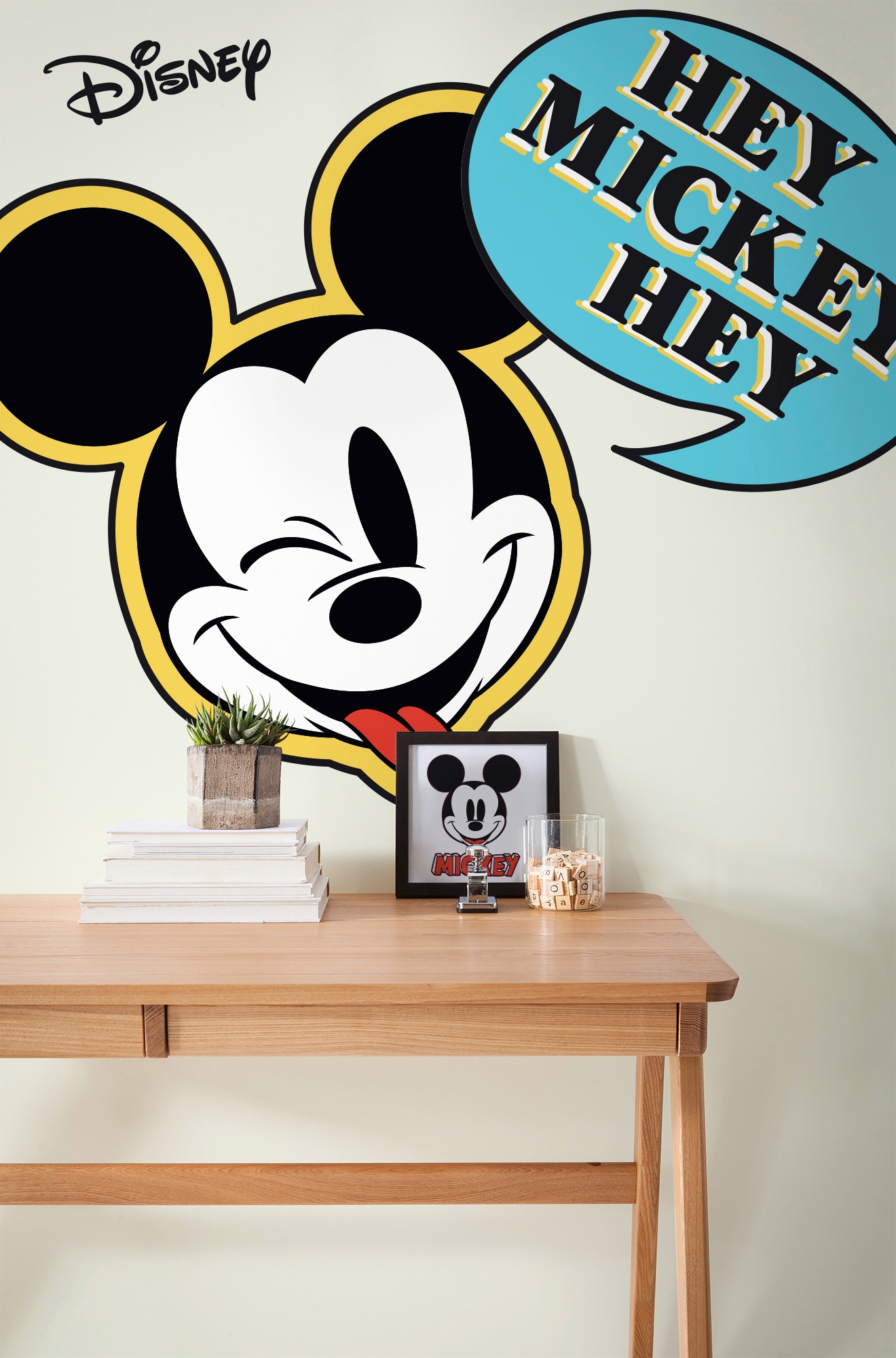 Komar Vliestapete »Mickey Hey XXL«, 127x200 cm (Breite x Höhe), selbstklebendes Vlies