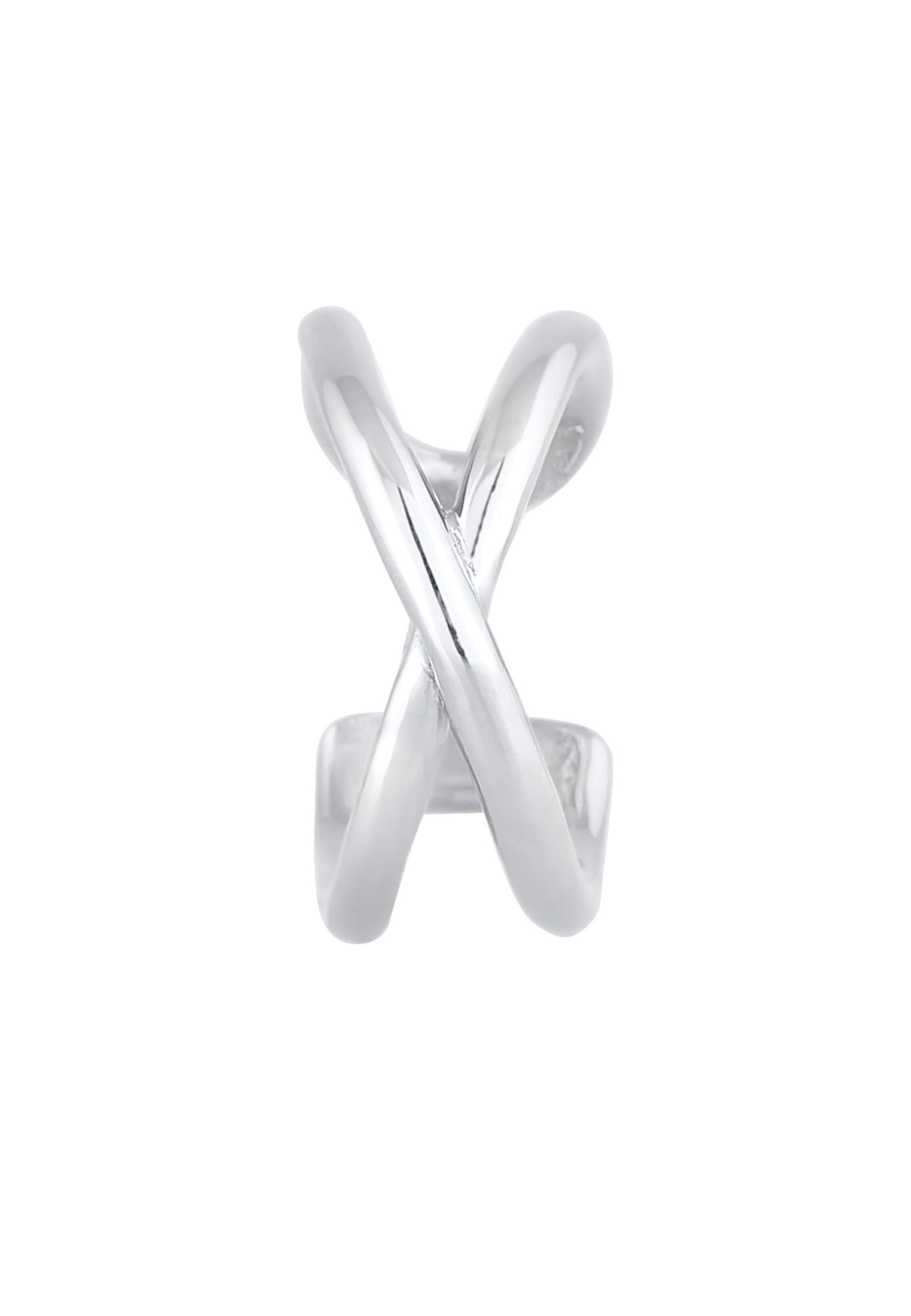 Elli Ohrklemme »Ohrringe Single Earcuff Klemme X-Design 925 Silber«