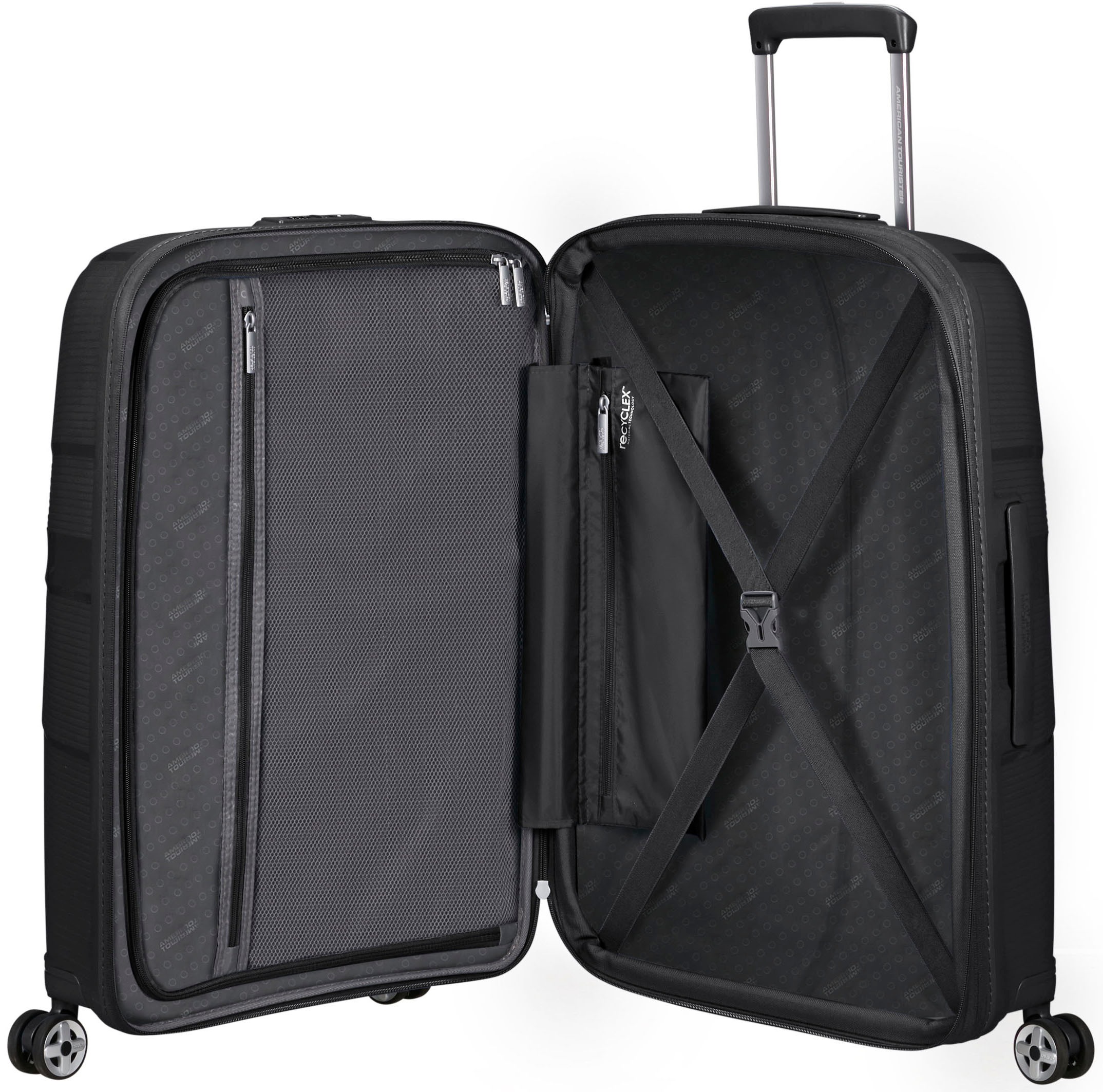 American Tourister® Hartschalen-Trolley »STARVIBE, in verschiedenen Farben und Größen«, 4 Rollen, Handgepäck-Koffer Reisegepäck Koffer TSA-Zahlenschloss