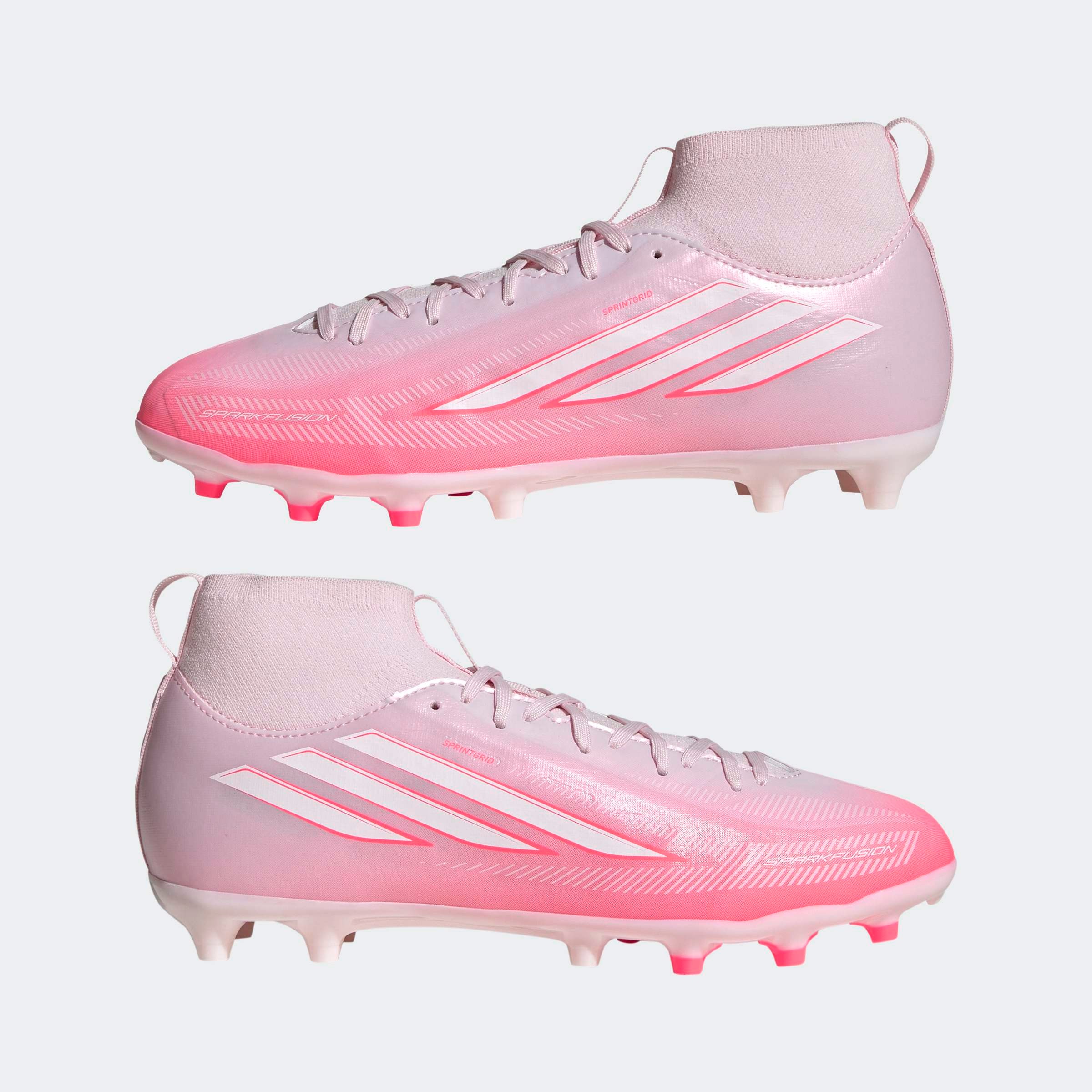 adidas Performance Fußballschuh »F50 SPARKFUSION LEAGUE KIDS , FESTE BÖDEN / KUNSTRASEN, HALBHOCH GESCH«  für Rasen und Kunstrasenplätze geeignet, für Jugendliche & Kinder