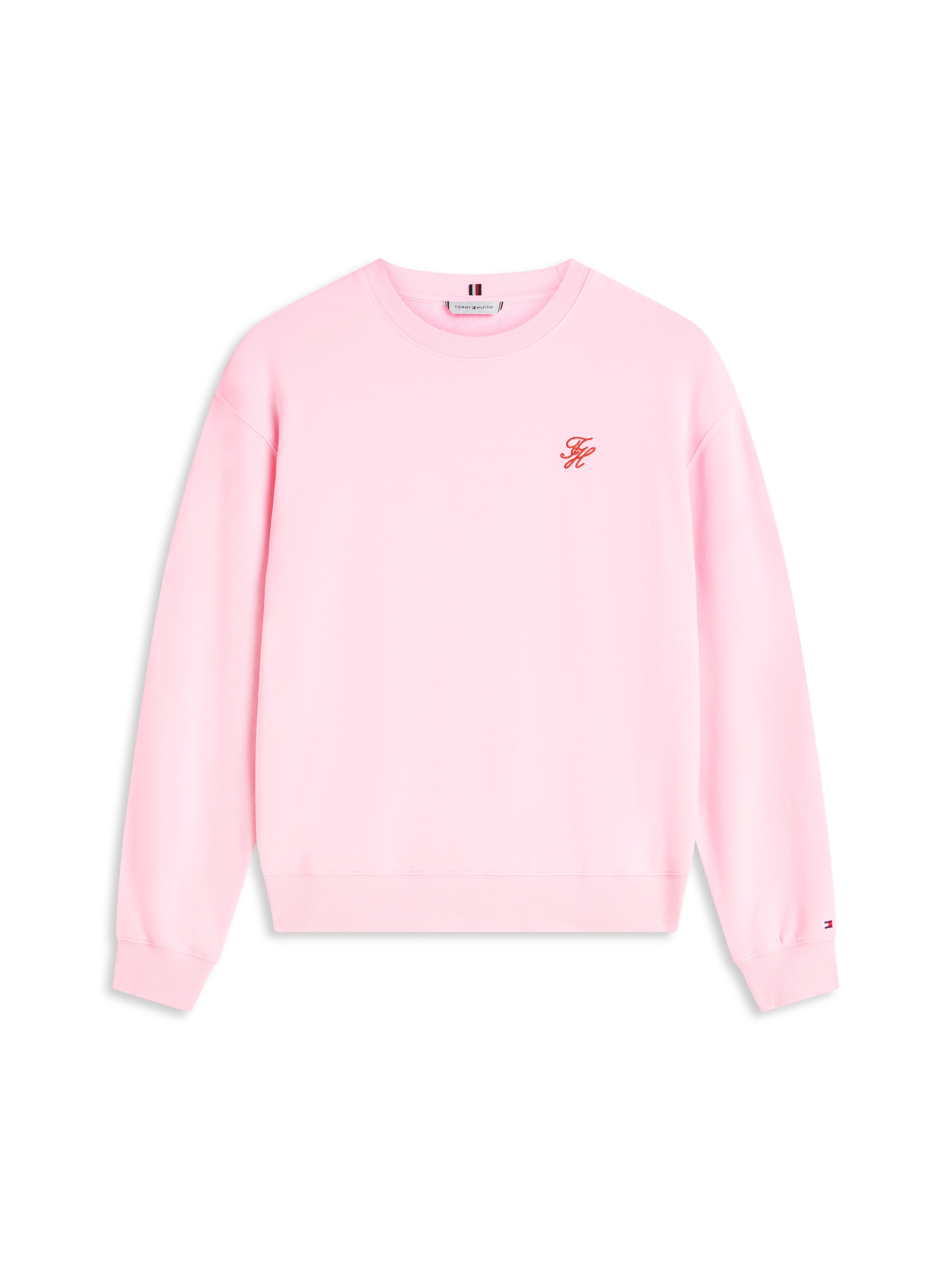 Tommy Hilfiger Sweatshirt »TH SCRIPT REG SWEATSHIRT«, mit kleinem Logo-Stick
