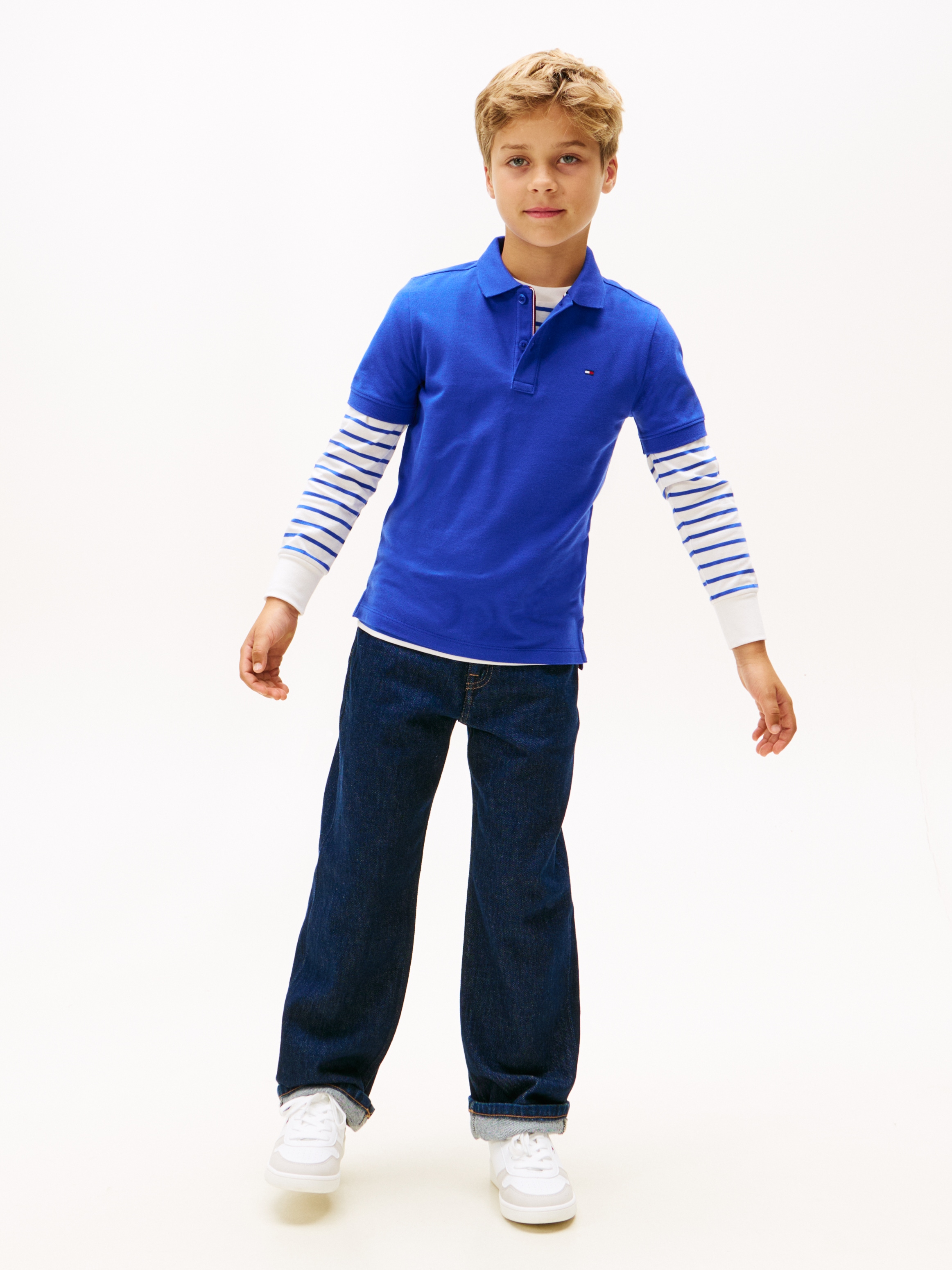 Tommy Hilfiger Poloshirt »FLAG POLO SS« mit Logostickerei