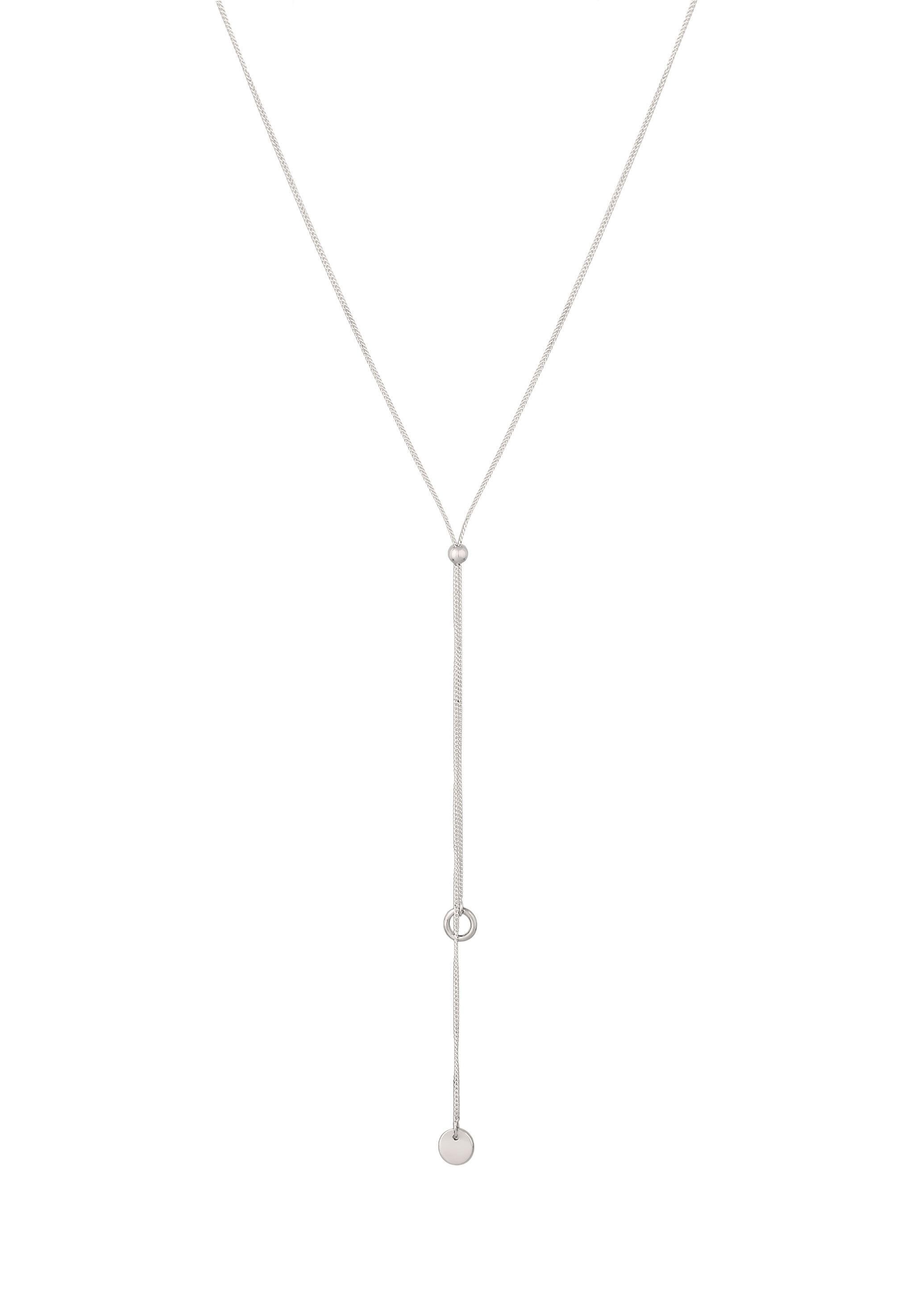 Elli Y-Kette »Halskette Y-Halskette Plättchen 925 Sterling Silber«